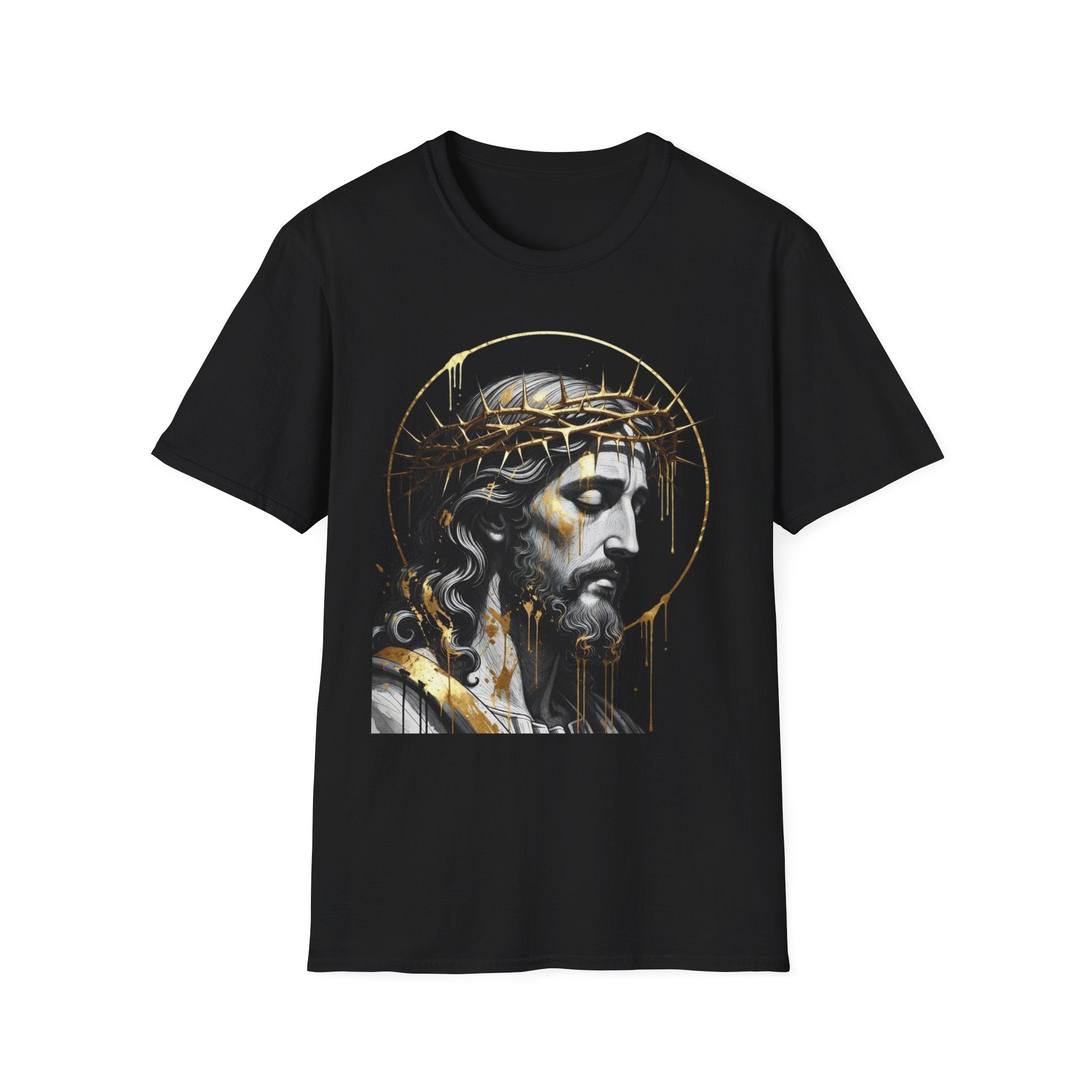 Jesus Portrait T-Shirt — Crown of Thorns Christian Tee