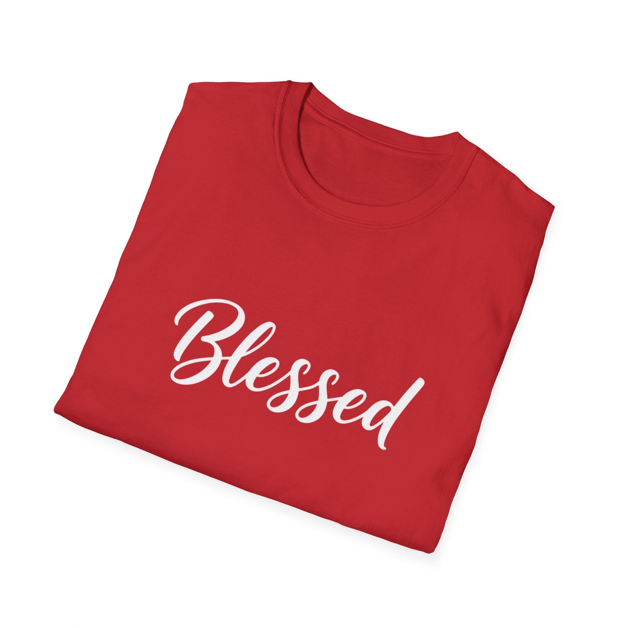 Blessed Script T-Shirt — Inspirational Faith Graphic Tee