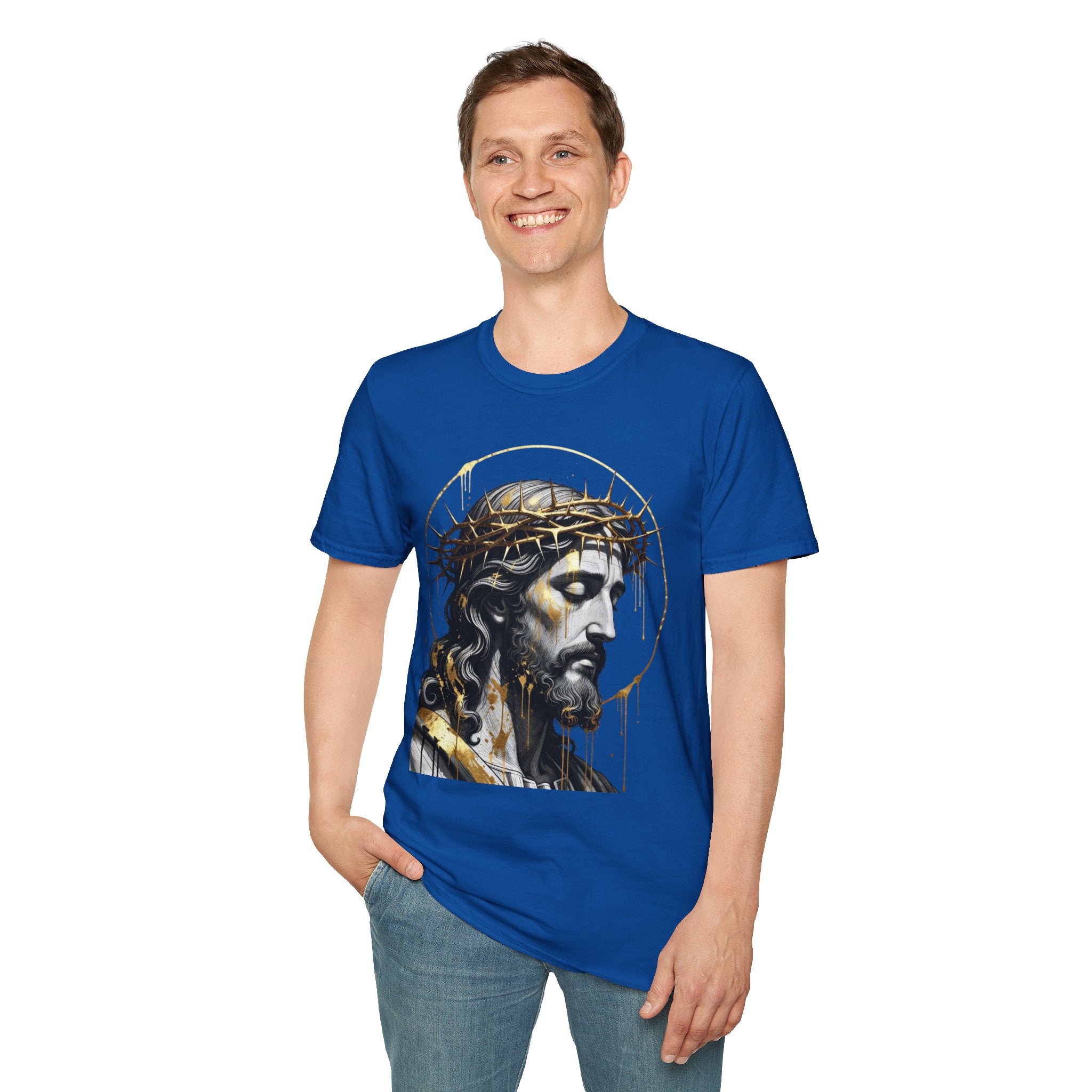 Jesus Portrait T-Shirt — Crown of Thorns Christian Tee
