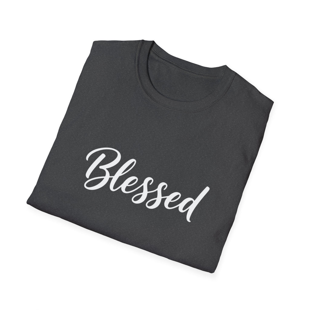 Blessed Script T-Shirt — Inspirational Faith Graphic Tee