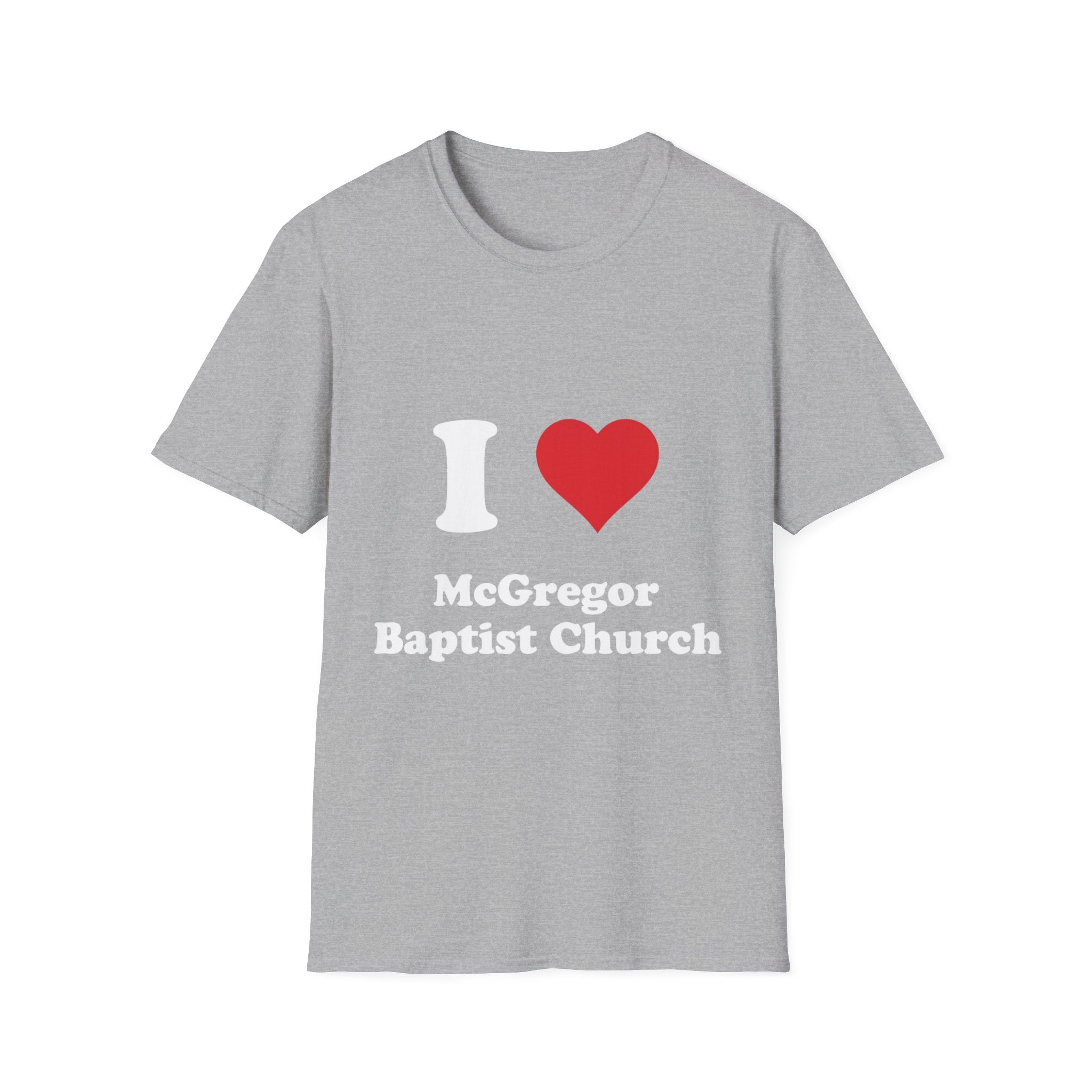 I Heart McGregor Baptist Church T-Shirt — Church Fan Tee