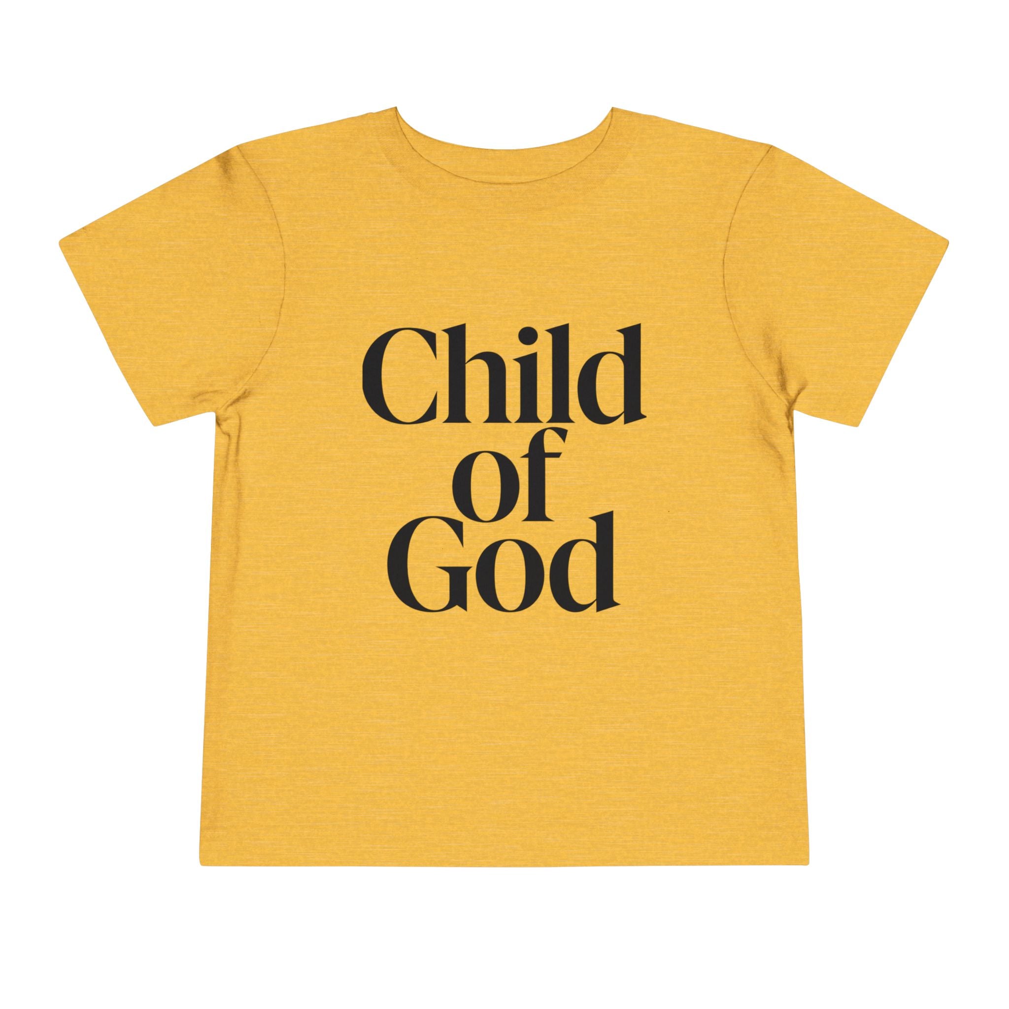 Toddler Tee – "Child of God" Faith Graphic