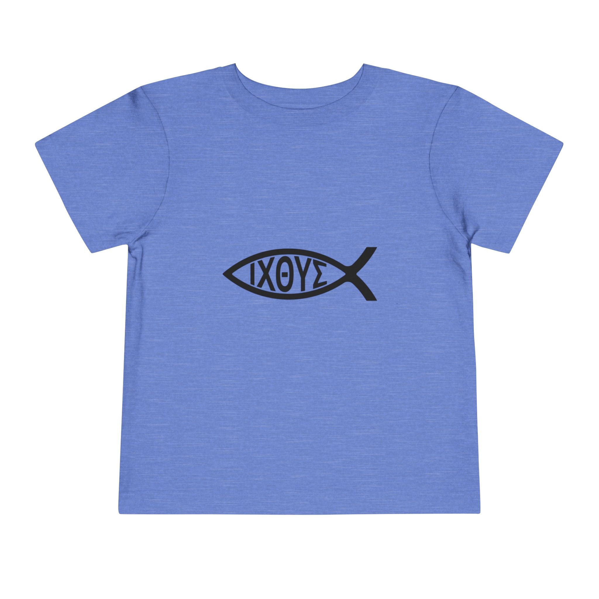 Toddler Tee — Christian Ichthys Fish Logo Kids Shirt (Faith Symbol)