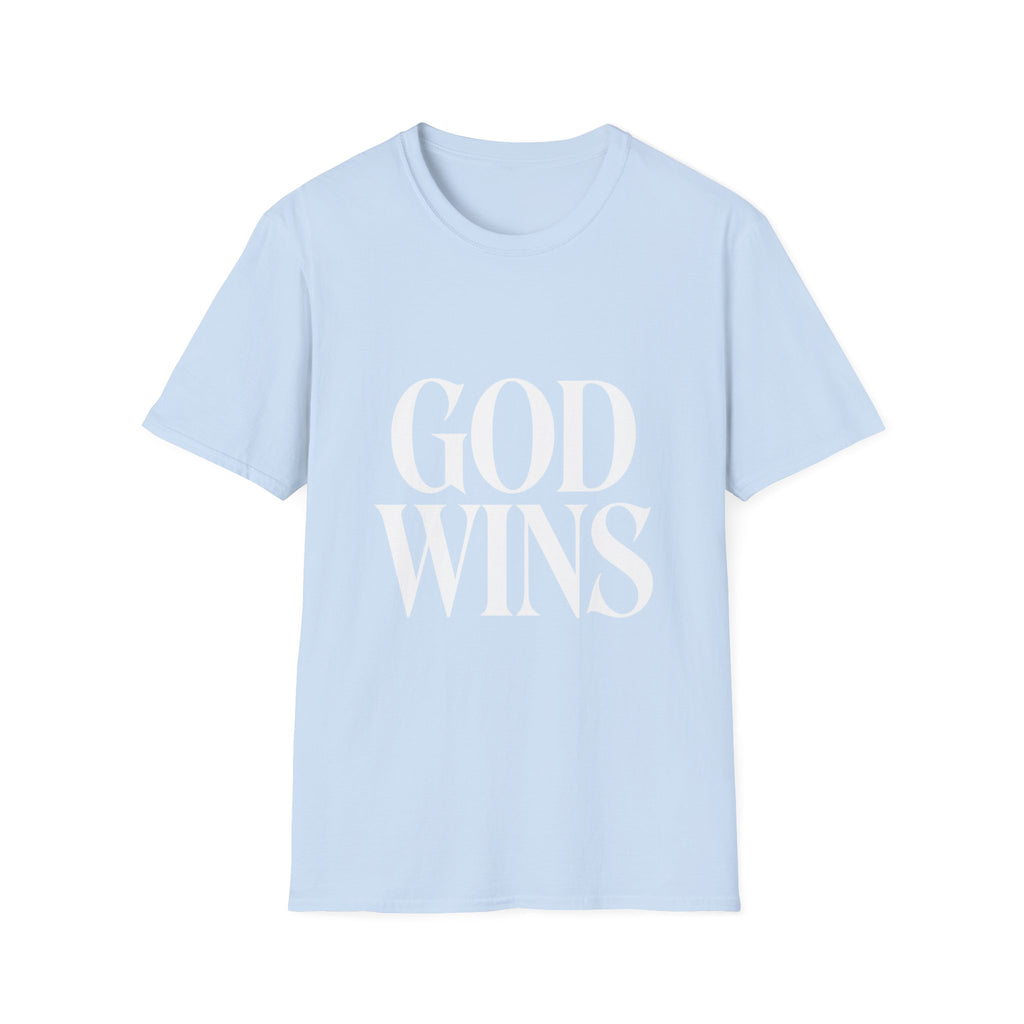 God Wins T-Shirt — Inspirational Christian Faith Tee