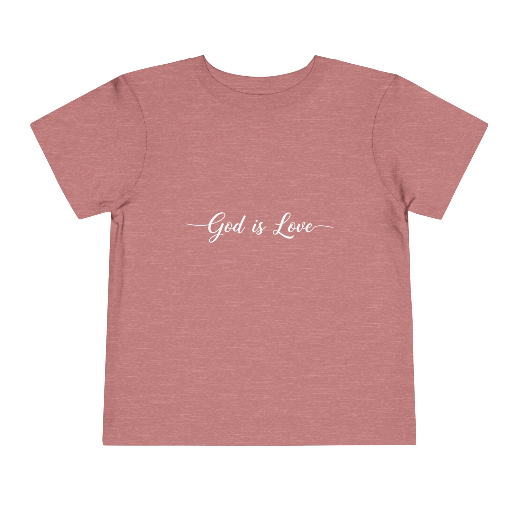 God is Love Toddler Tee — Faith-Based Kids' Short Sleeve Shirt