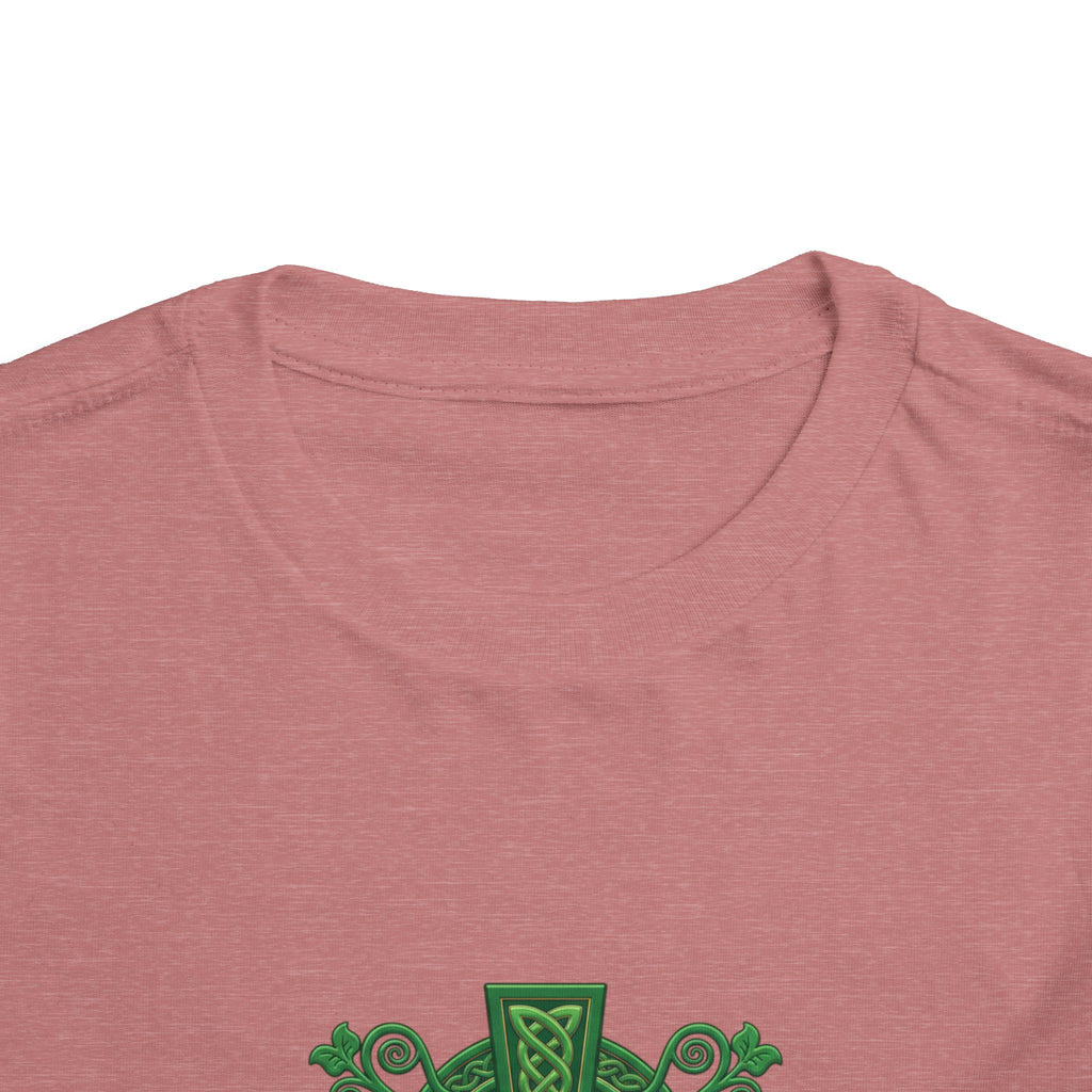 Toddler Tee — Green Celtic Cross Graphic (St. Patrick’s Day)