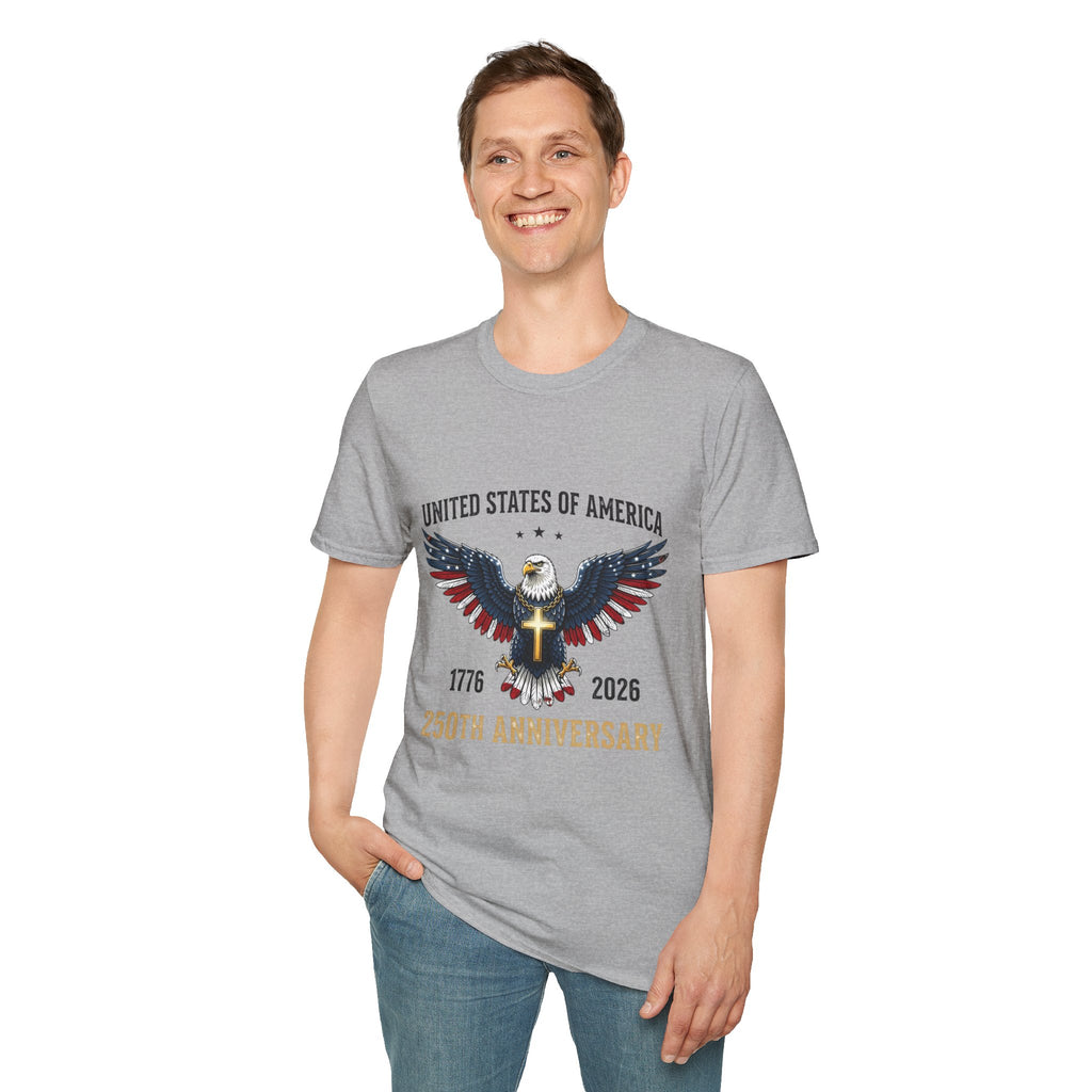 American Eagle Graphic T-Shirt — United States of America 1776–2026 Patriotic Tee