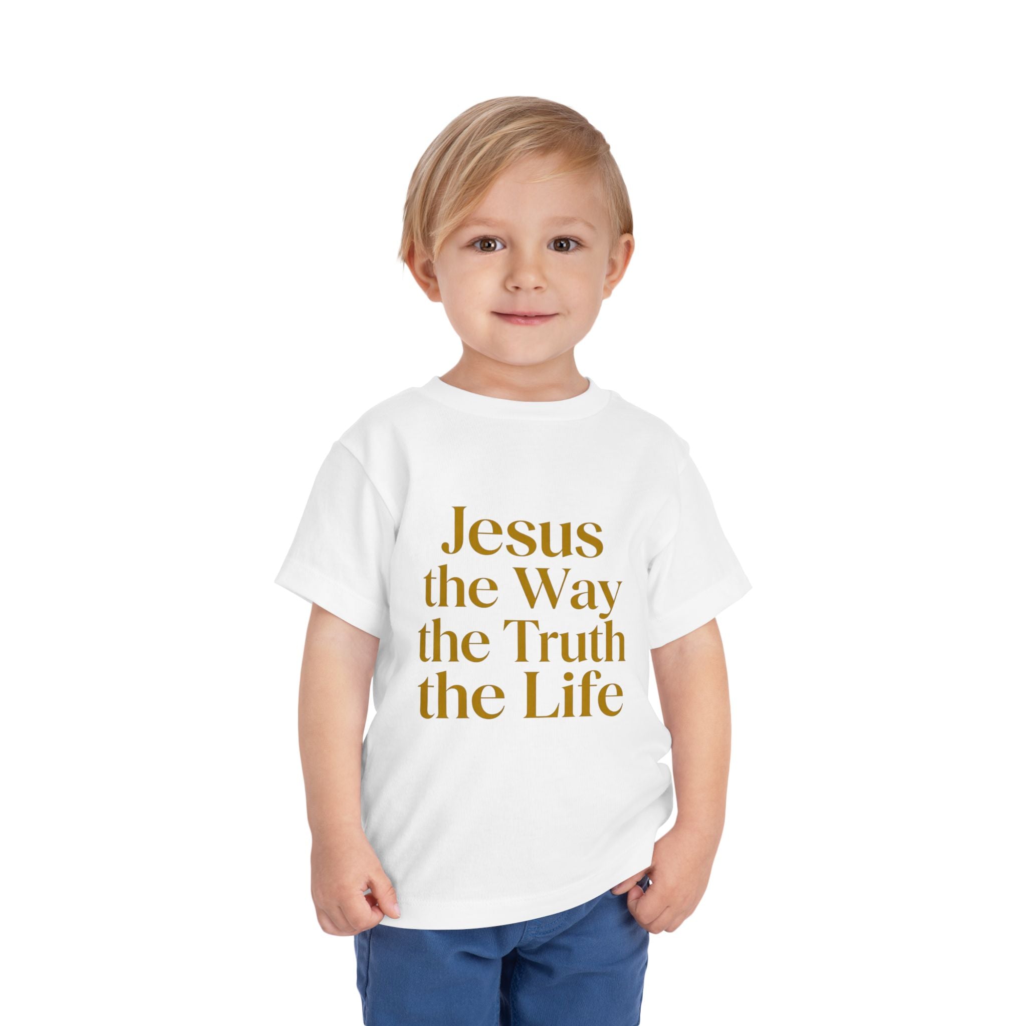 Toddler Tee — "Jesus the Way the Truth the Life" Christian Kids Shirt