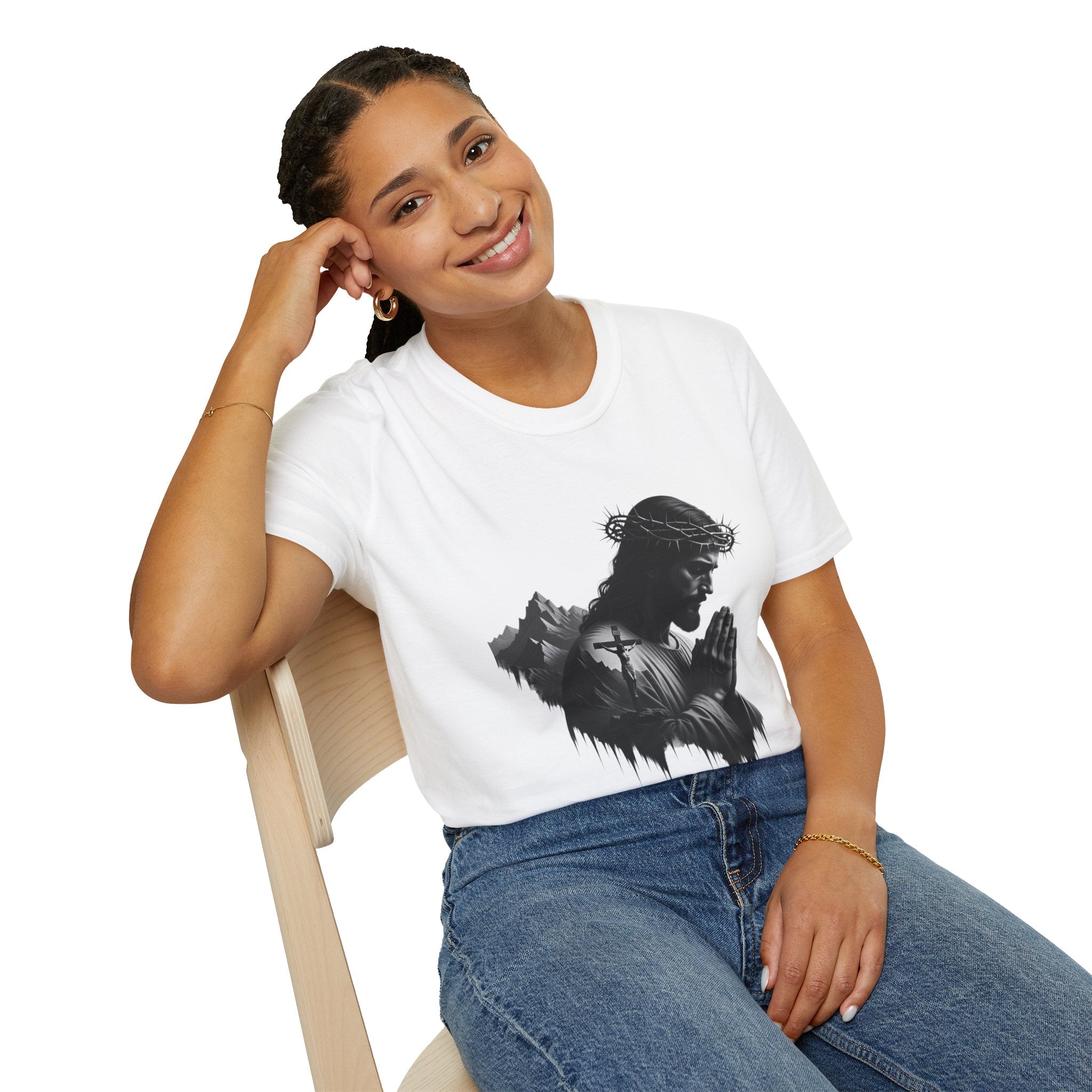 Praying Jesus Graphic T-Shirt