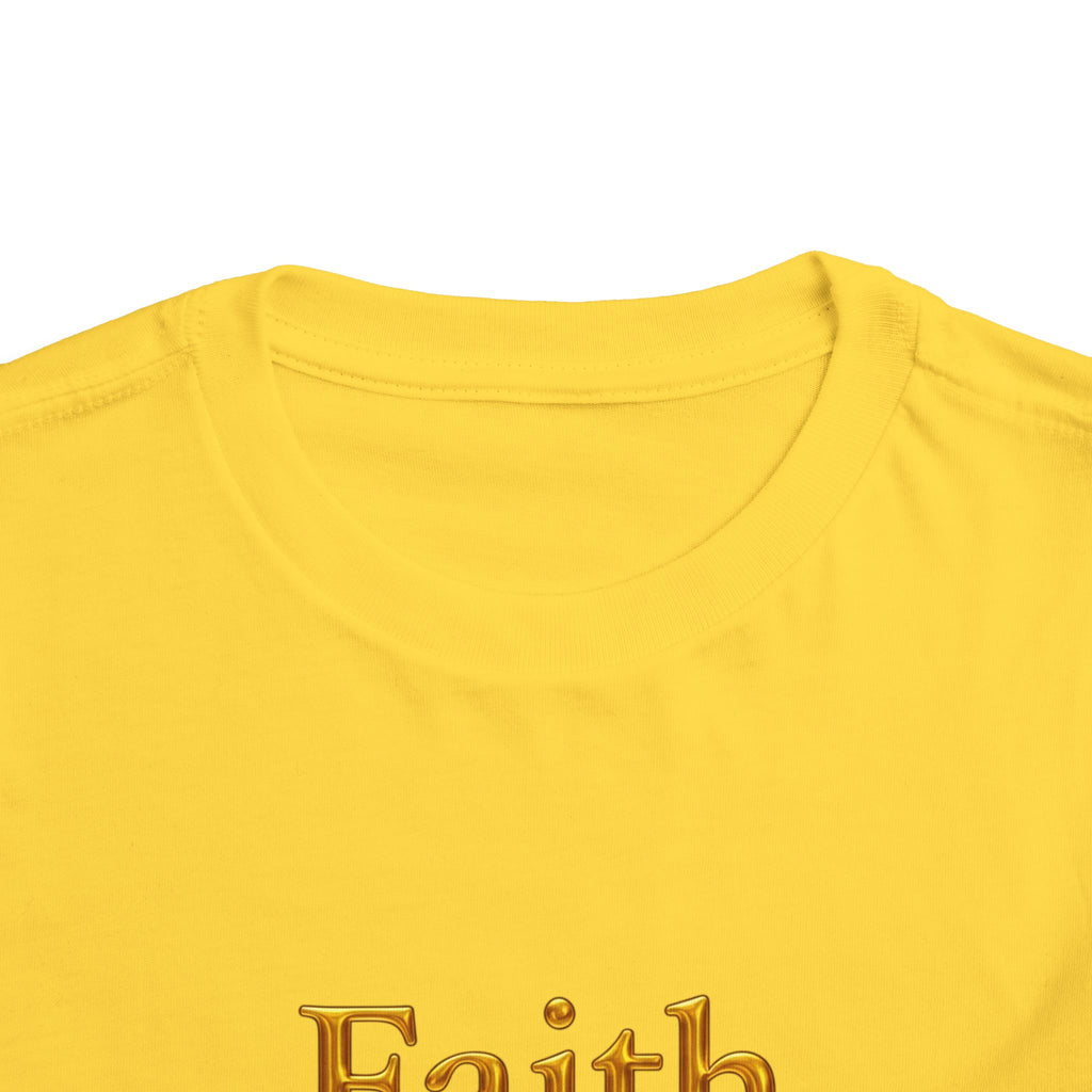 Toddler Tee — Faith Hope Love Gold Text