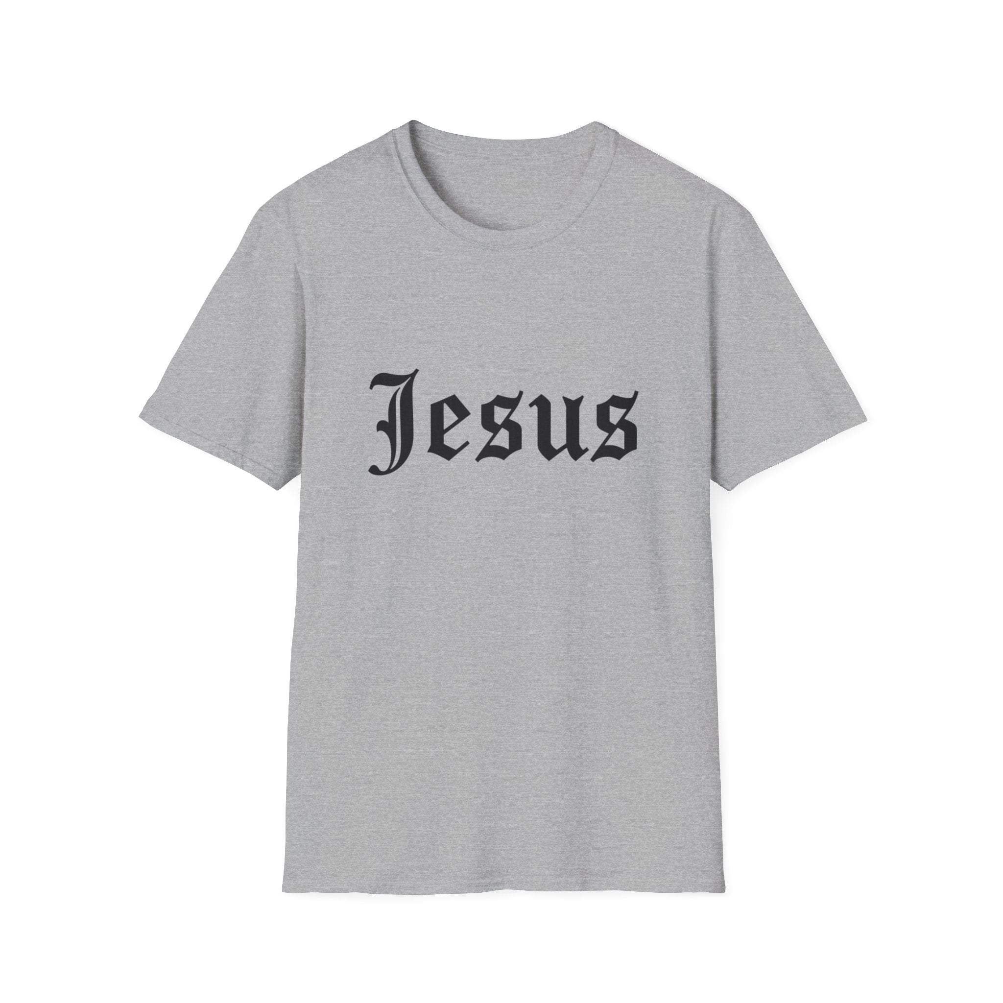 Jesus Gothic Script T-Shirt — Christian Faith Tee