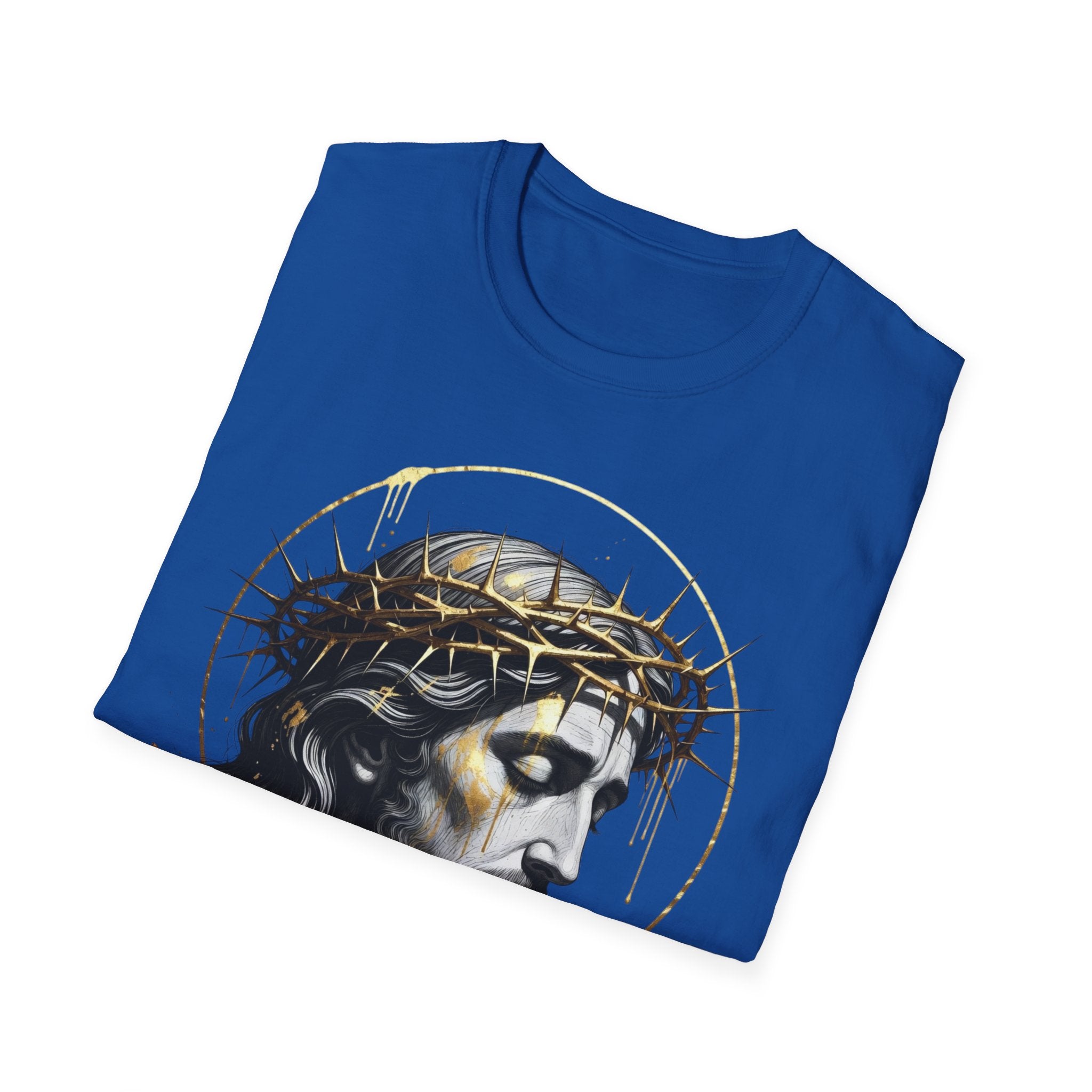 Jesus Portrait T-Shirt — Crown of Thorns Christian Tee