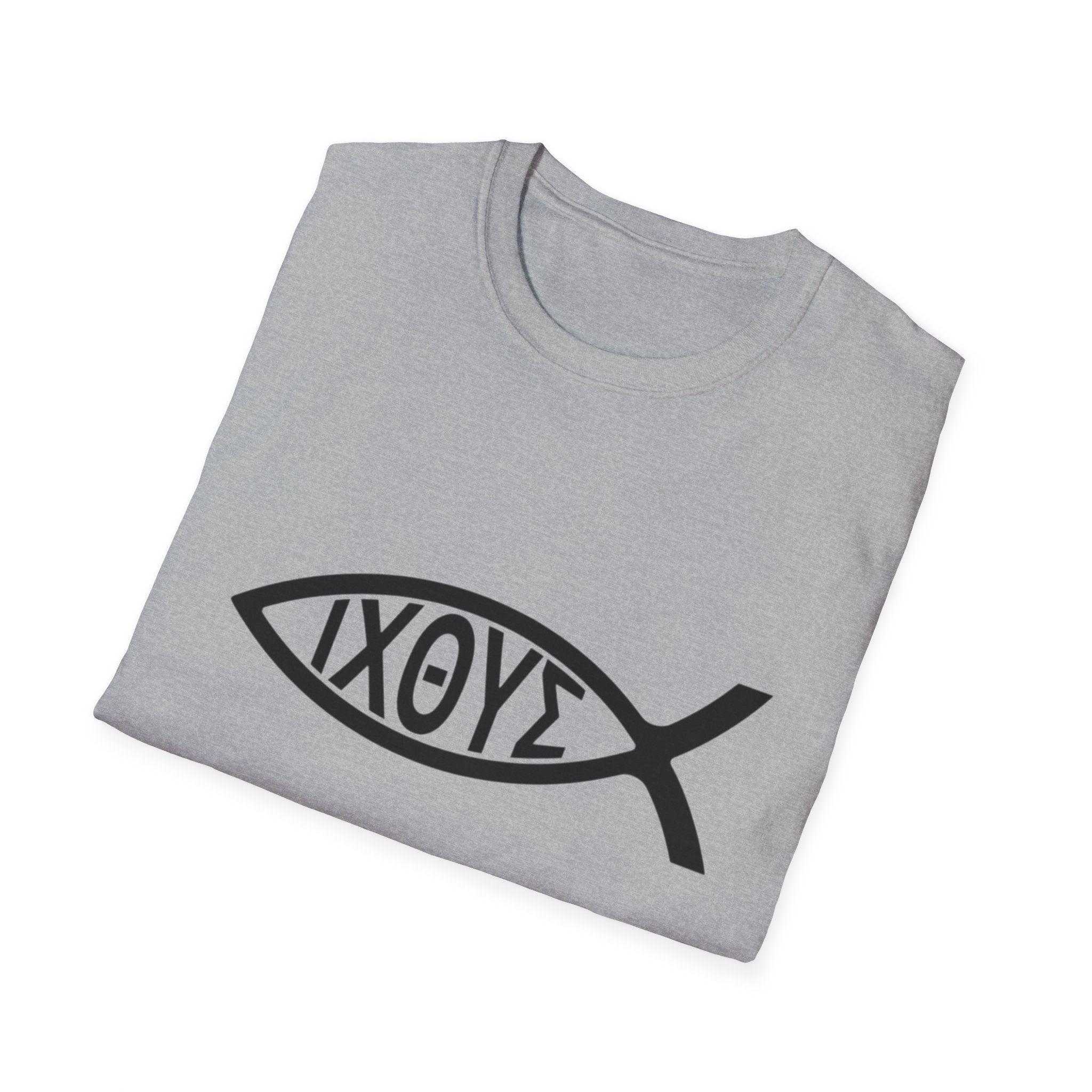 Christian Ichthys Fish T‑Shirt — IXΘΥΣ Symbol Faith Tee