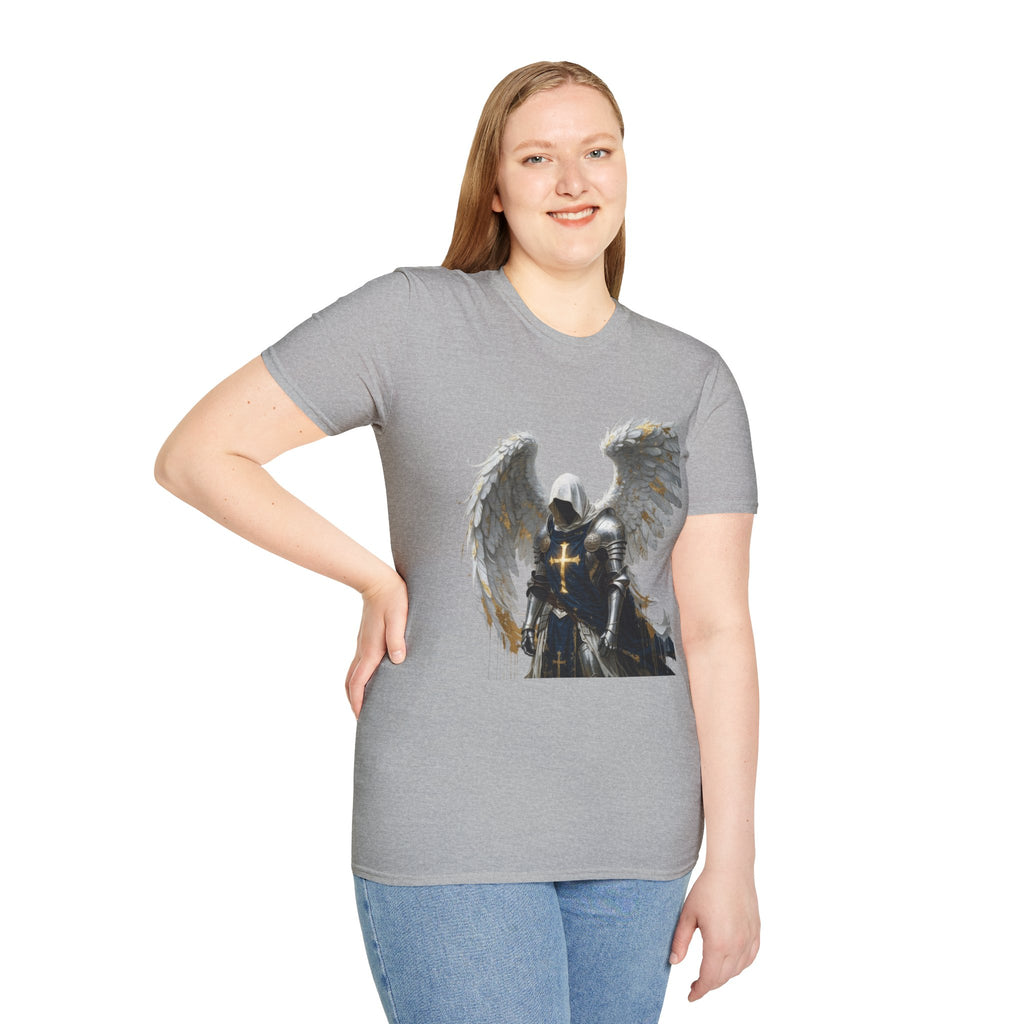 Angel Knight T-Shirt — Gothic Winged Crusader Graphic Tee