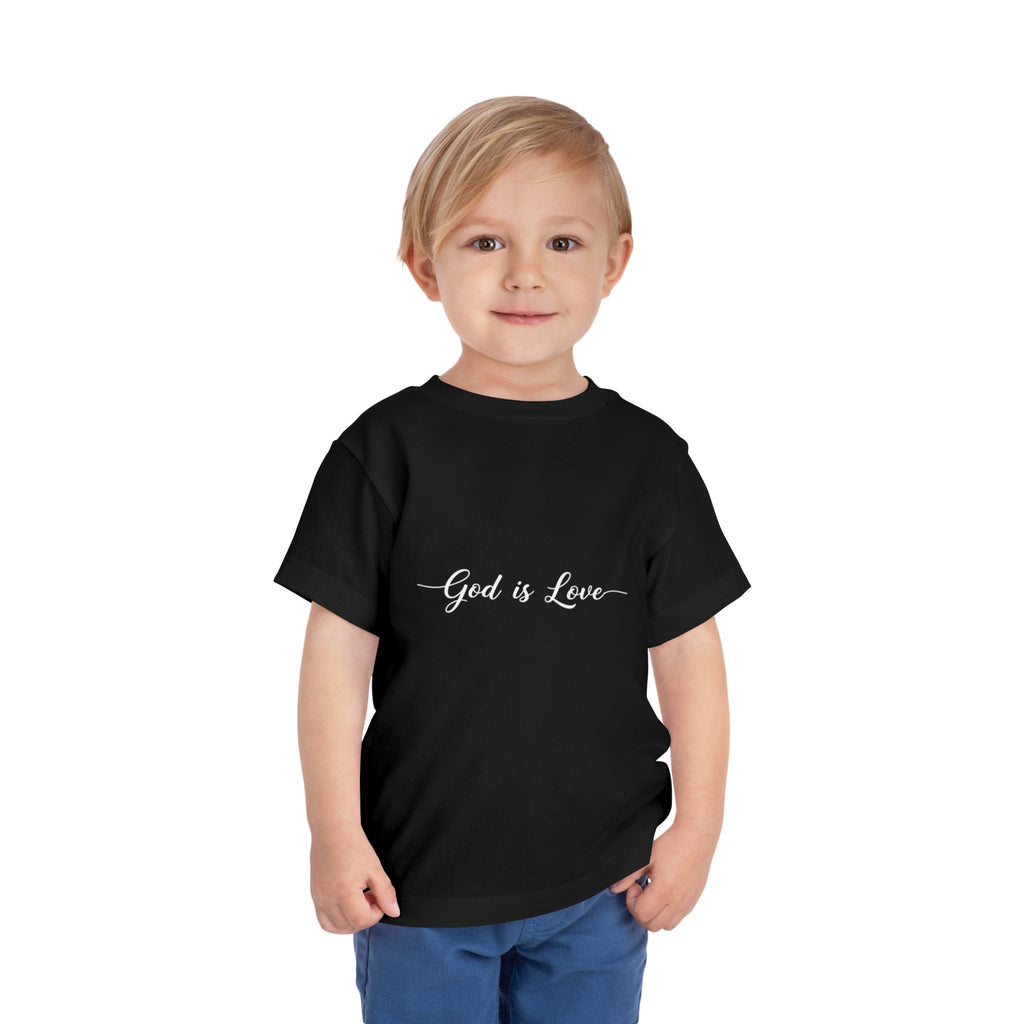 God is Love Toddler Tee — Faith-Based Kids' Short Sleeve Shirt