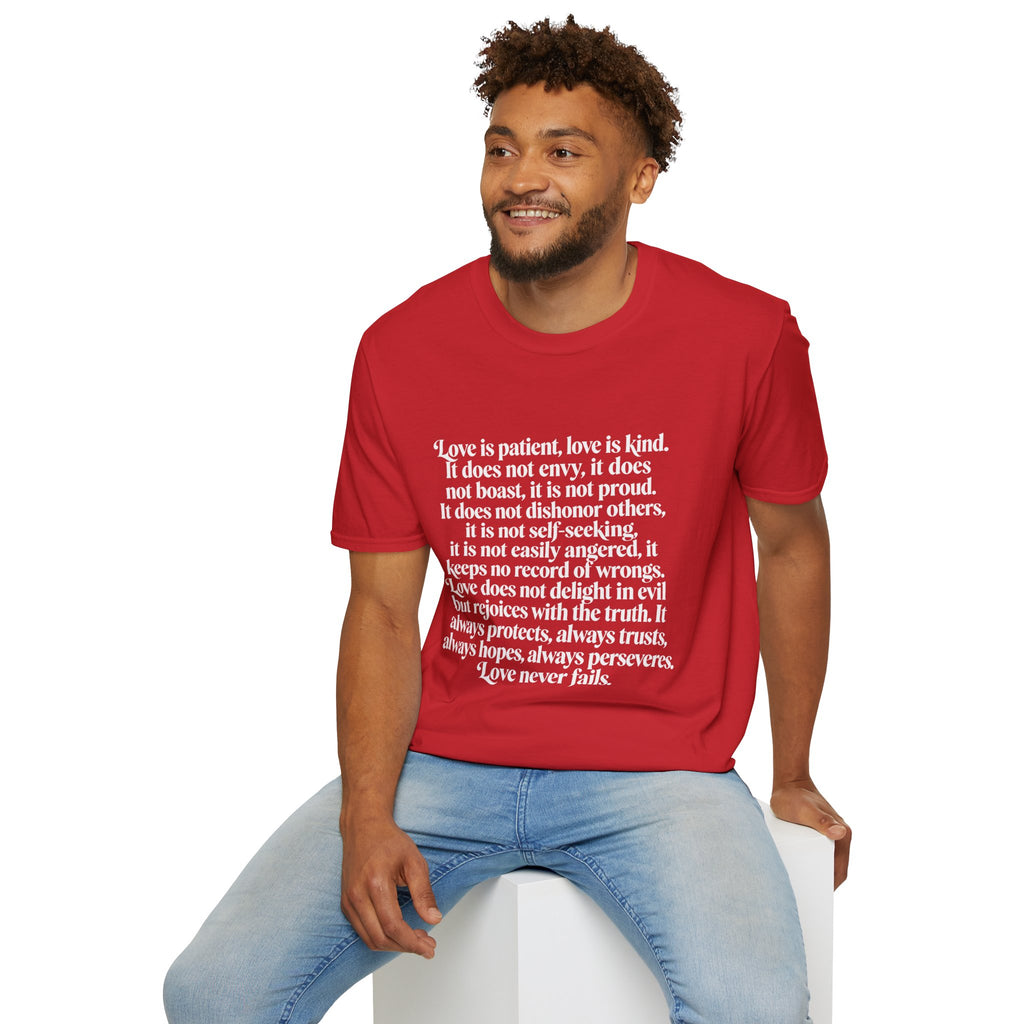 Love Is Patient Tee — 1 Corinthians 13 Inspirational Christian T-Shirt