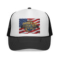 Trucker Cap - "Semper Fidelis America 250 In God We Trust 1776-2026" Vintage Flag Design