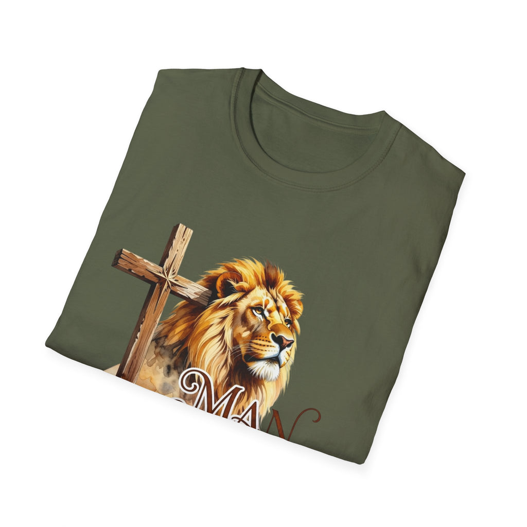 Man of Faith T-Shirt — Lion & Cross Christian Faith Tee
