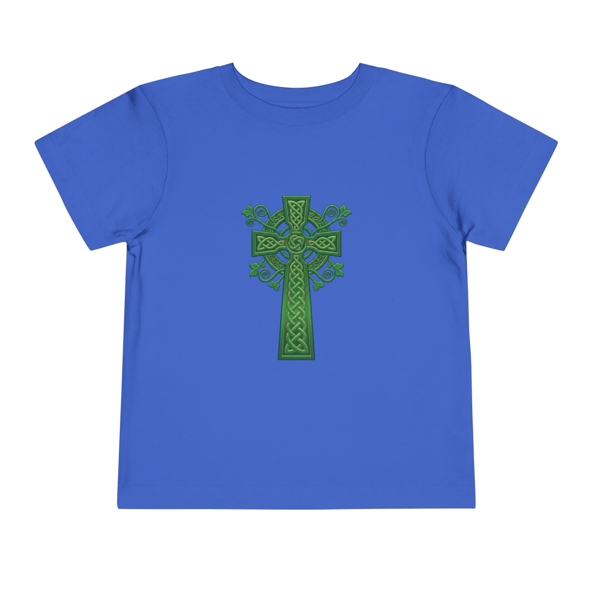 Toddler Tee — Green Celtic Cross Graphic (St. Patrick’s Day)