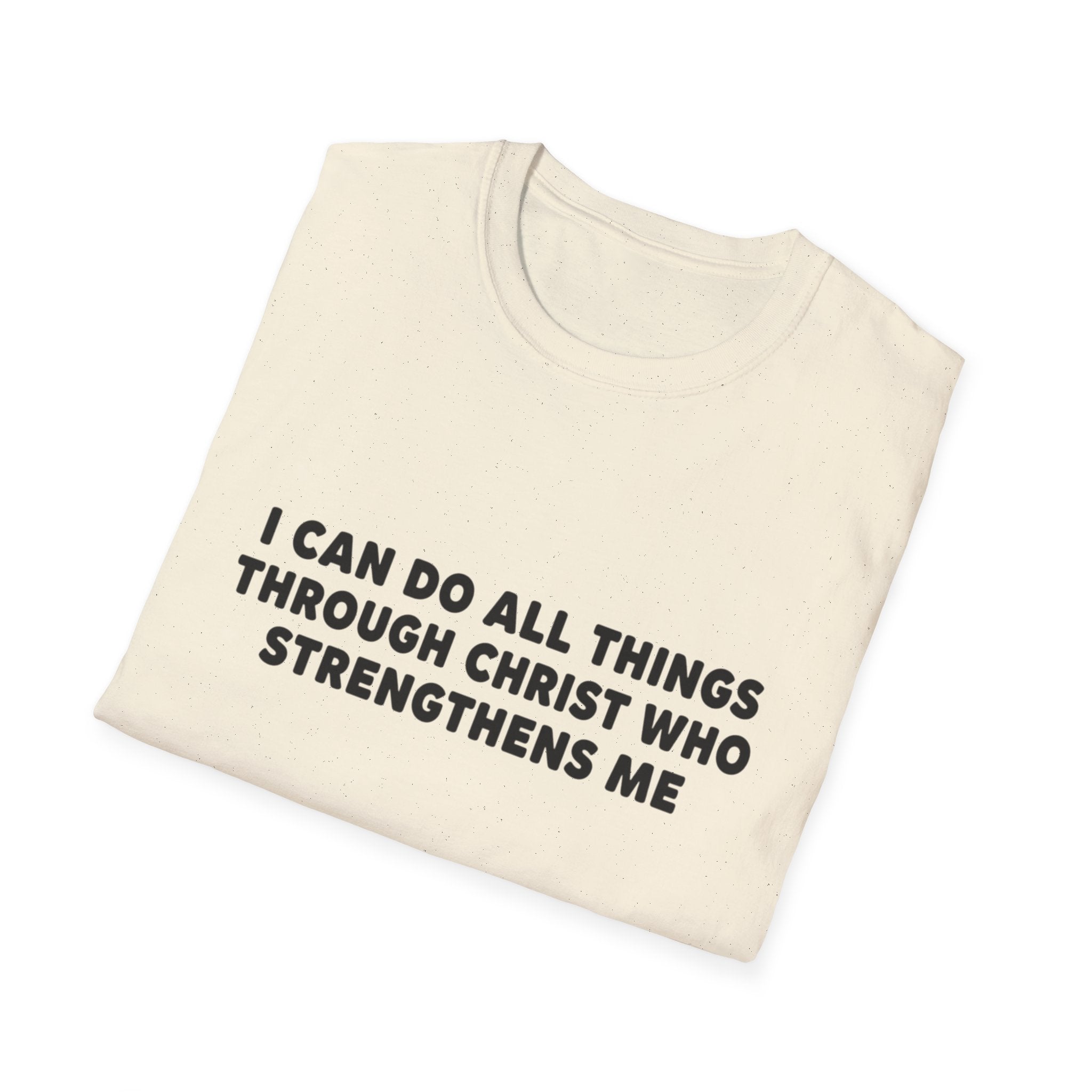 Christian Inspirational T-Shirt — "I Can Do All Things Through Christ"
