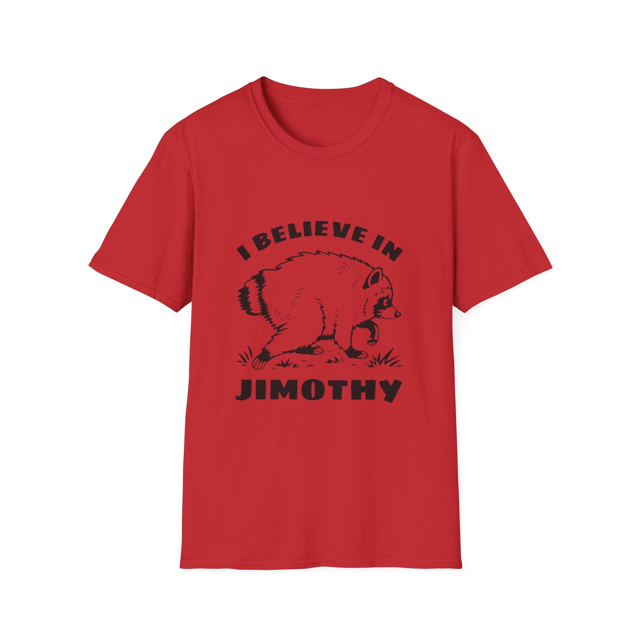 I Believe in Jimothy T-Shirt — Funny Raccoon Graphic Tee