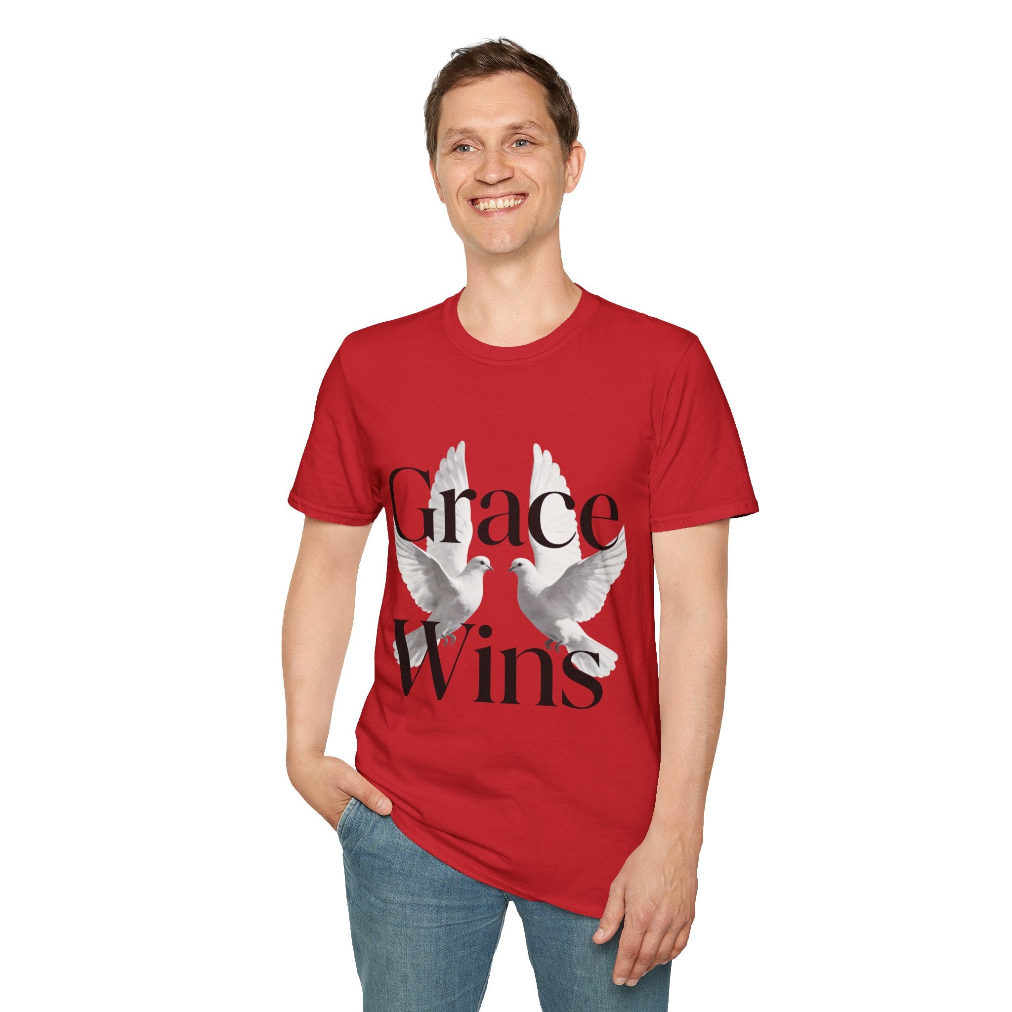 Grace Wins Doves Inspirational faith shirt