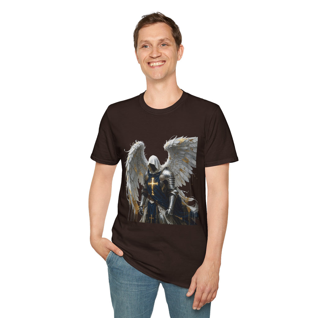 Angel Knight T-Shirt — Gothic Winged Crusader Graphic Tee