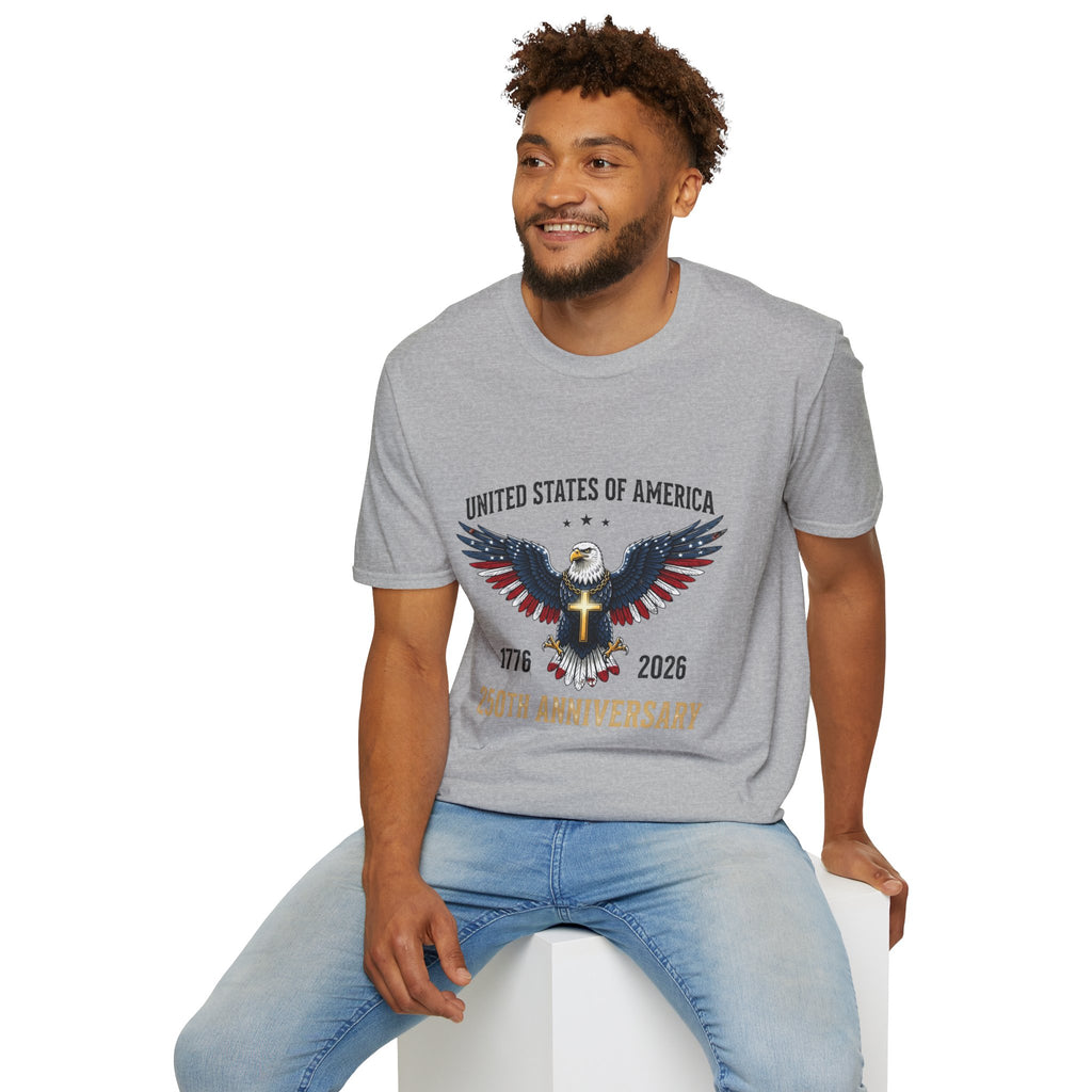 American Eagle Graphic T-Shirt — United States of America 1776–2026 Patriotic Tee