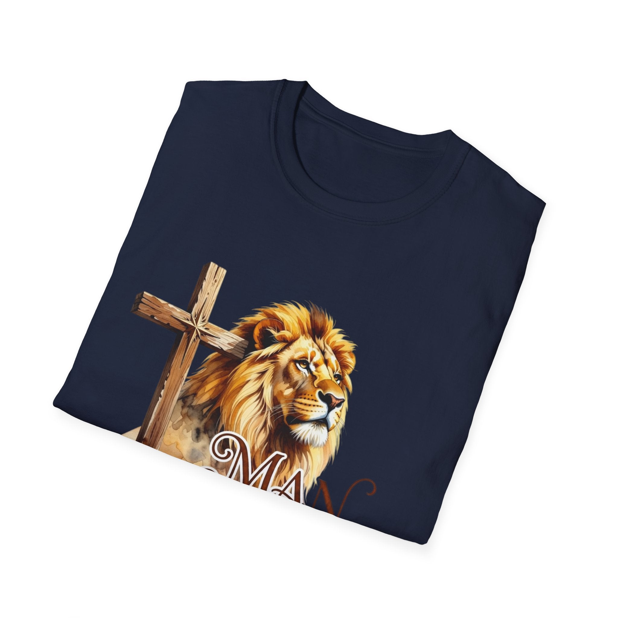 Man of Faith T-Shirt — Lion & Cross Christian Faith Tee