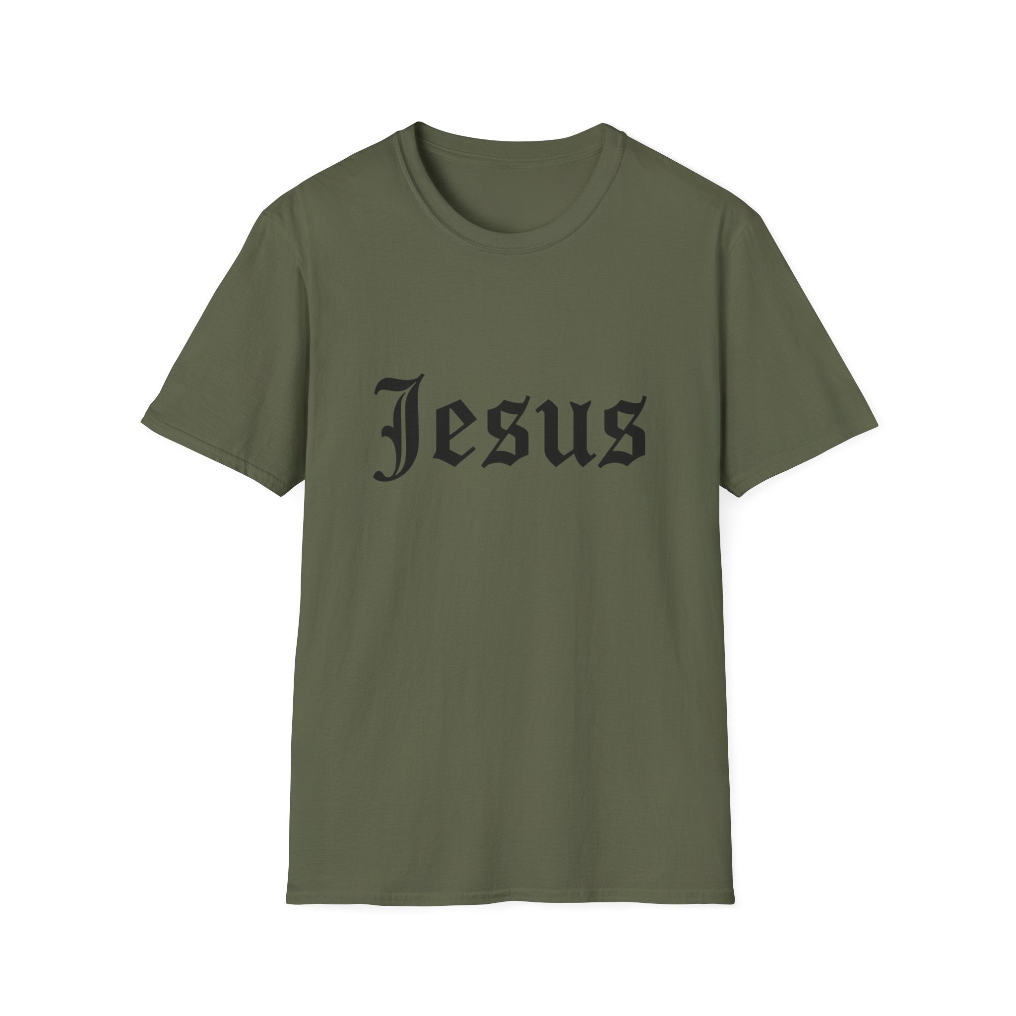 Jesus Gothic Script T-Shirt — Christian Faith Tee