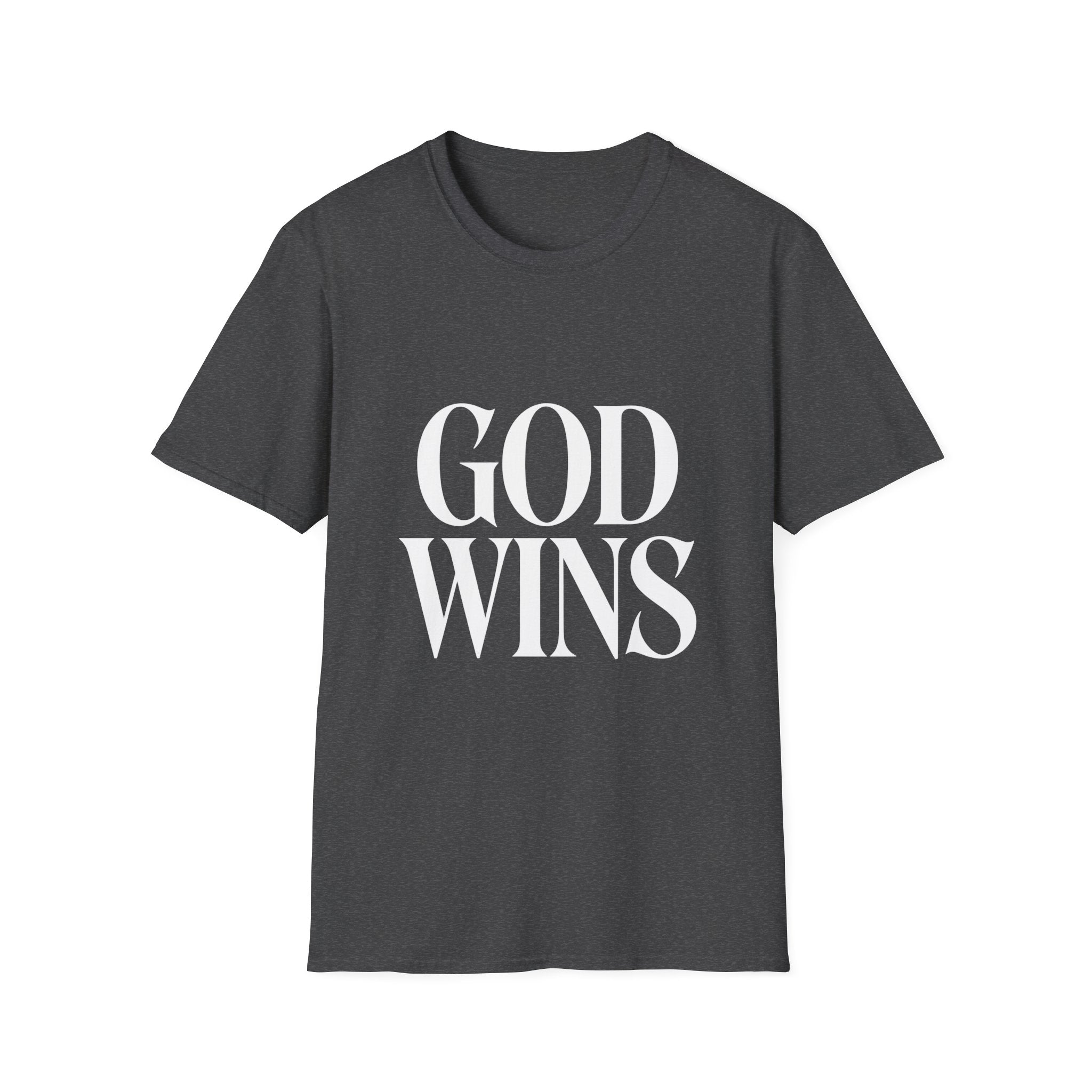 God Wins T-Shirt — Inspirational Christian Faith Tee