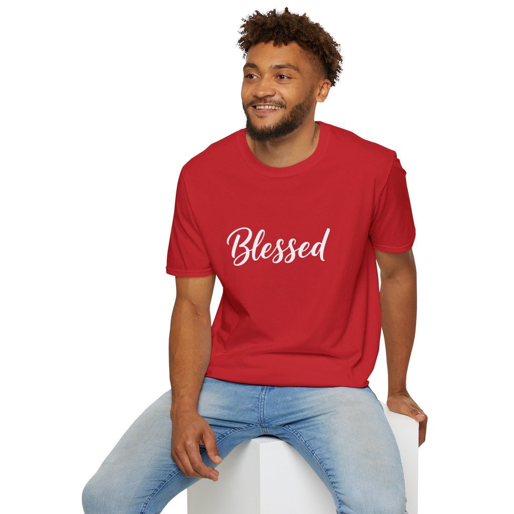 Blessed Script T-Shirt — Inspirational Faith Graphic Tee