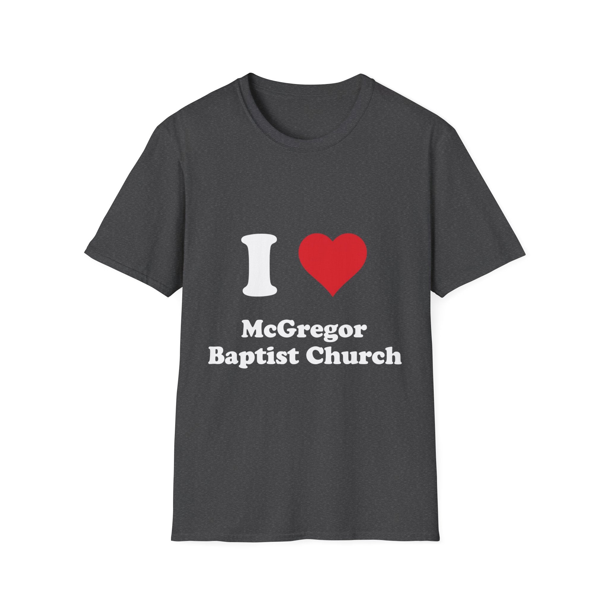 I Heart McGregor Baptist Church T-Shirt — Church Fan Tee