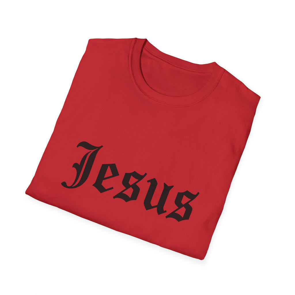 Jesus Gothic Script T-Shirt — Christian Faith Tee
