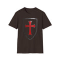 Crusader Shield T-Shirt — Red Cross Medieval Shield Tee