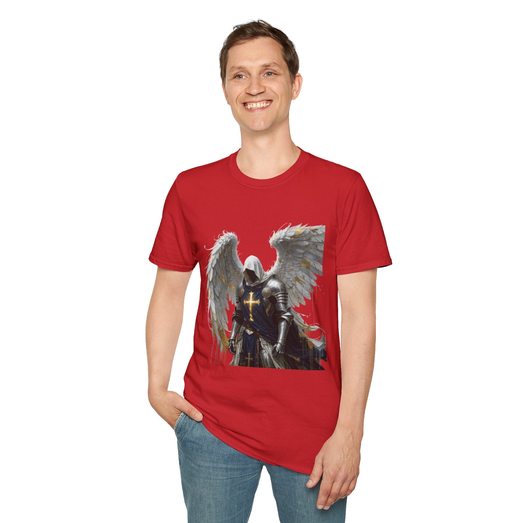 Angel Knight T-Shirt — Gothic Winged Crusader Graphic Tee