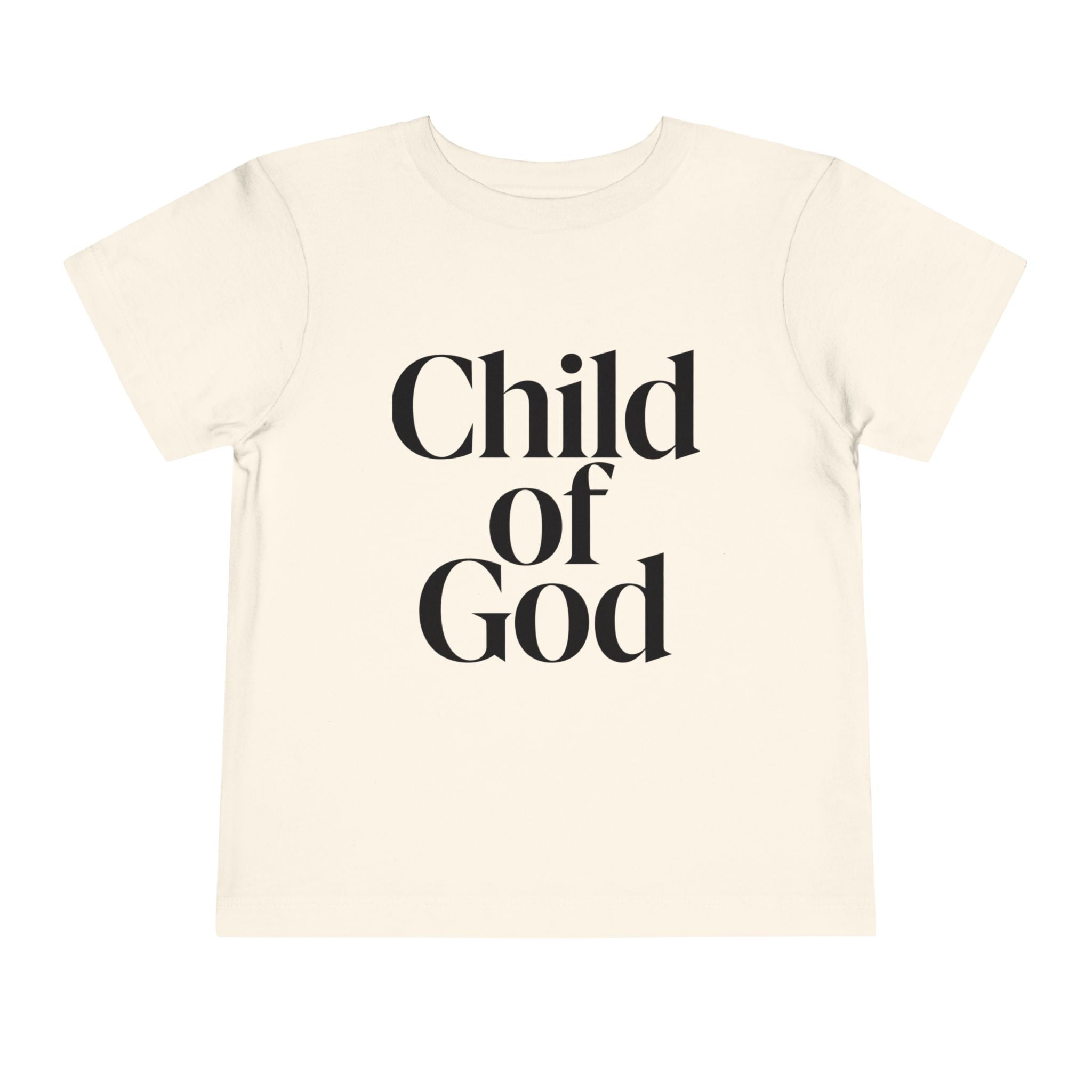 Toddler Tee – "Child of God" Faith Graphic
