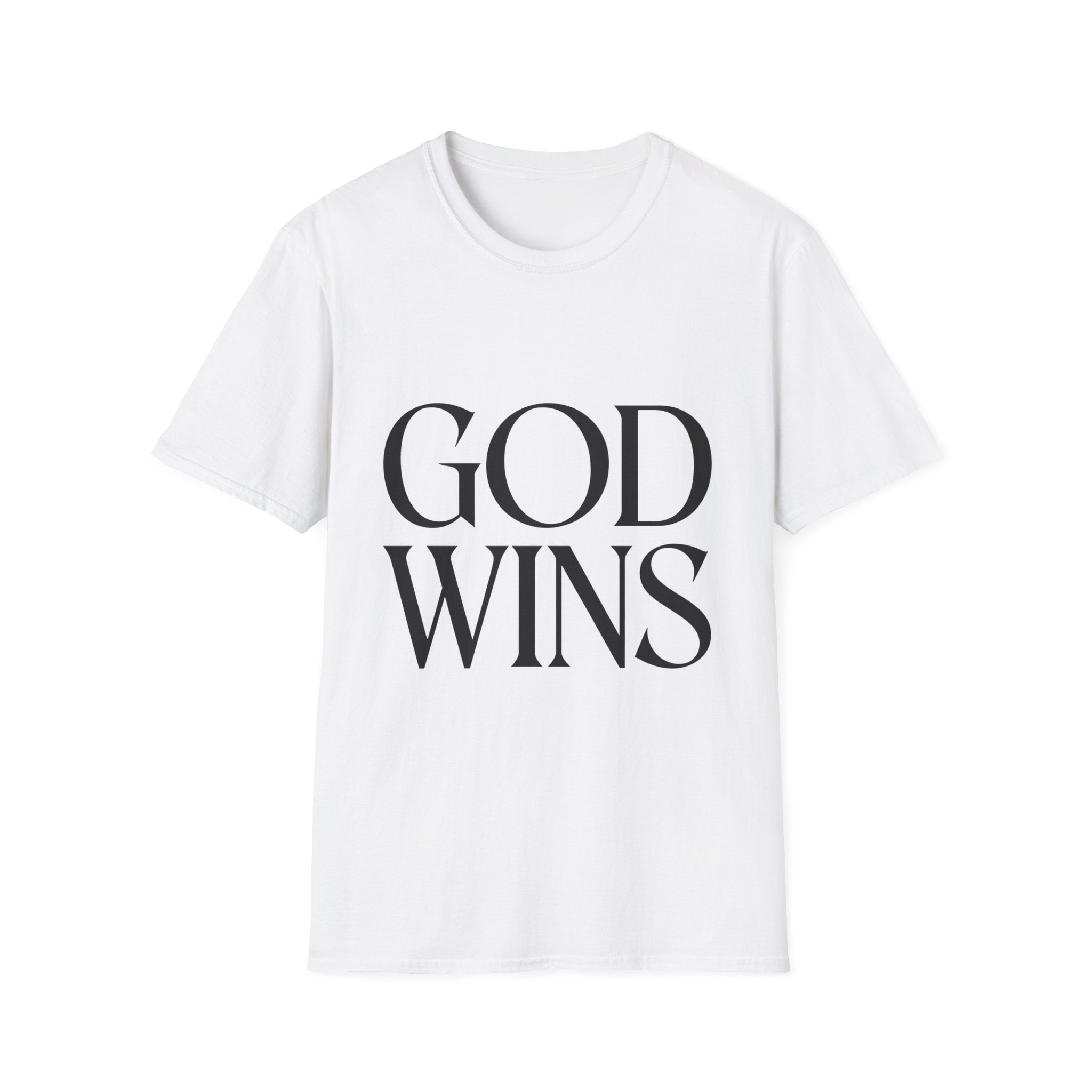 God Wins T-Shirt — Inspirational Christian Faith Tee