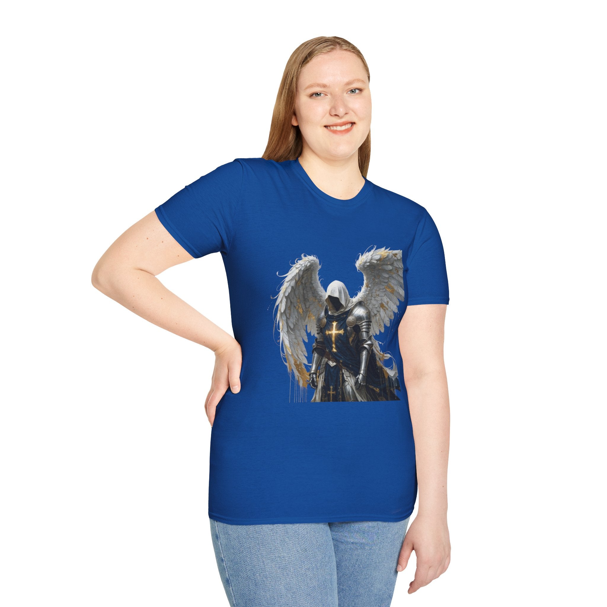 Angel Knight T-Shirt — Gothic Winged Crusader Graphic Tee