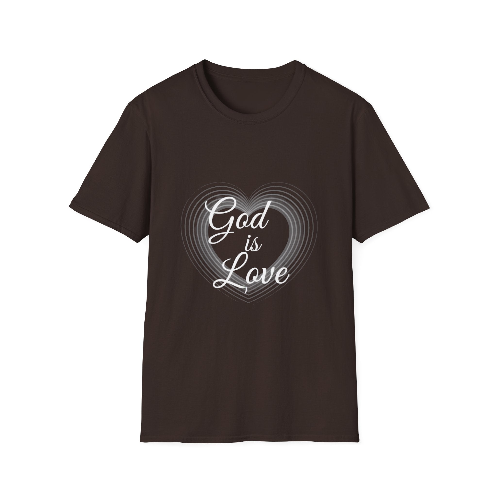 Heart Line Tee – Minimal White Heart Graphic T-Shirt