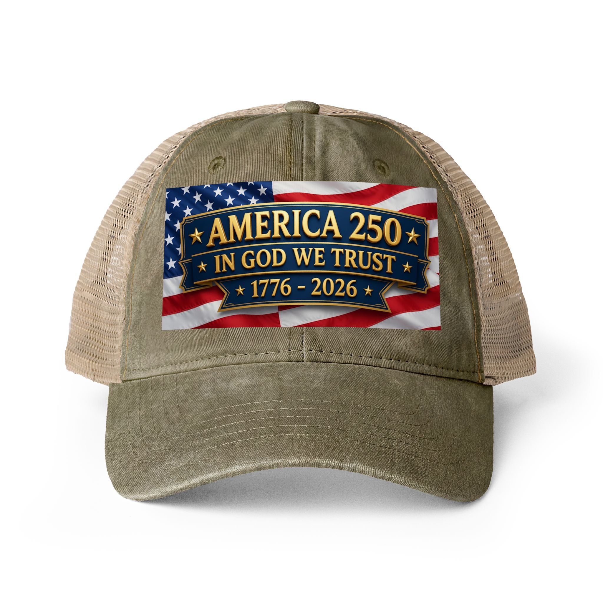 Women's Washed Mesh-Back Cap