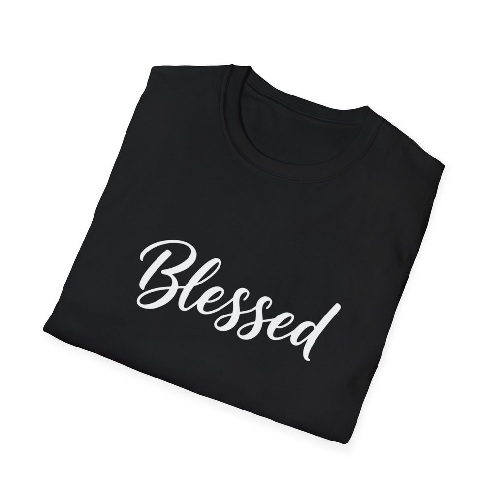 Blessed Script T-Shirt — Inspirational Faith Graphic Tee