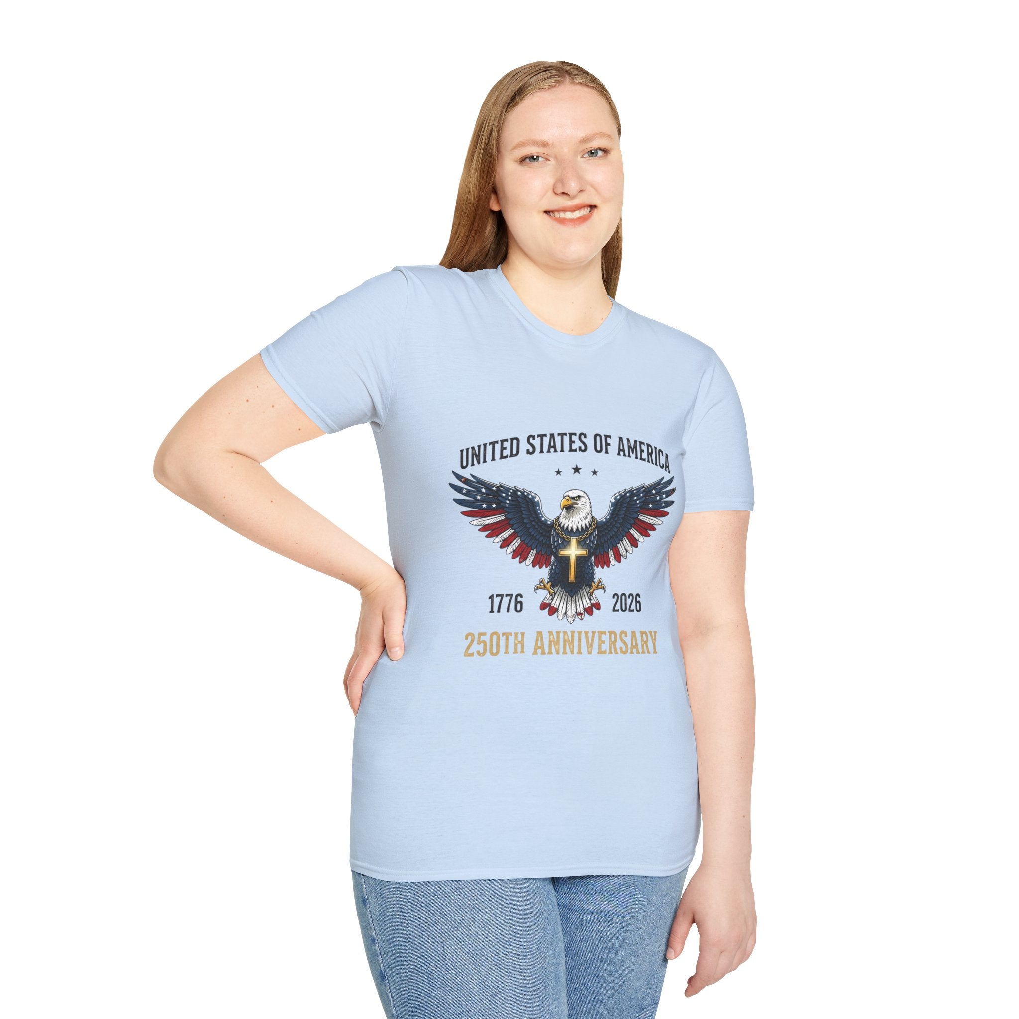 American Eagle Graphic T-Shirt — United States of America 1776–2026 Patriotic Tee