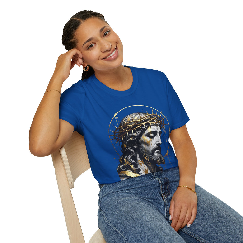 Jesus Portrait T-Shirt — Crown of Thorns Christian Tee