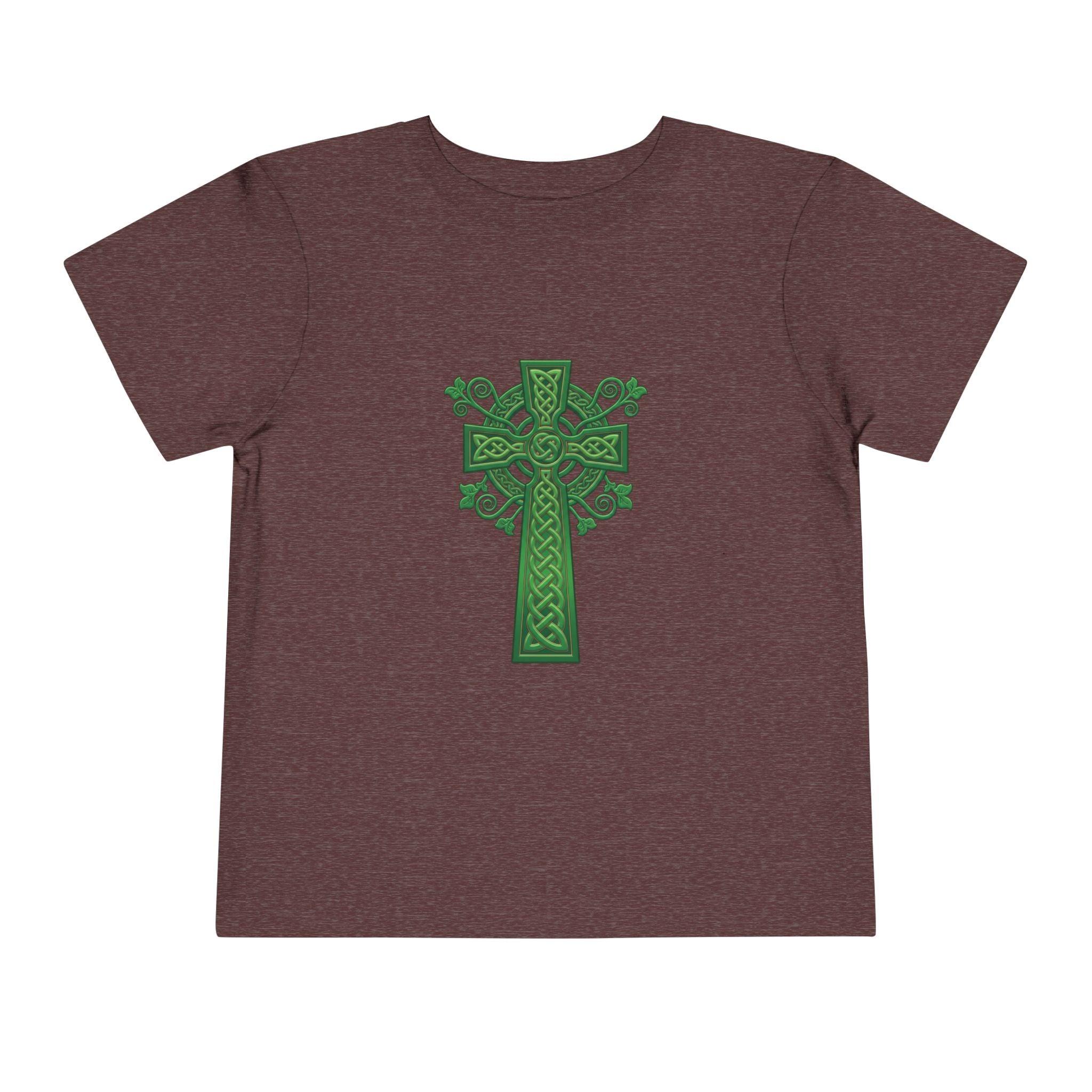 Toddler Tee — Green Celtic Cross Graphic (St. Patrick’s Day)