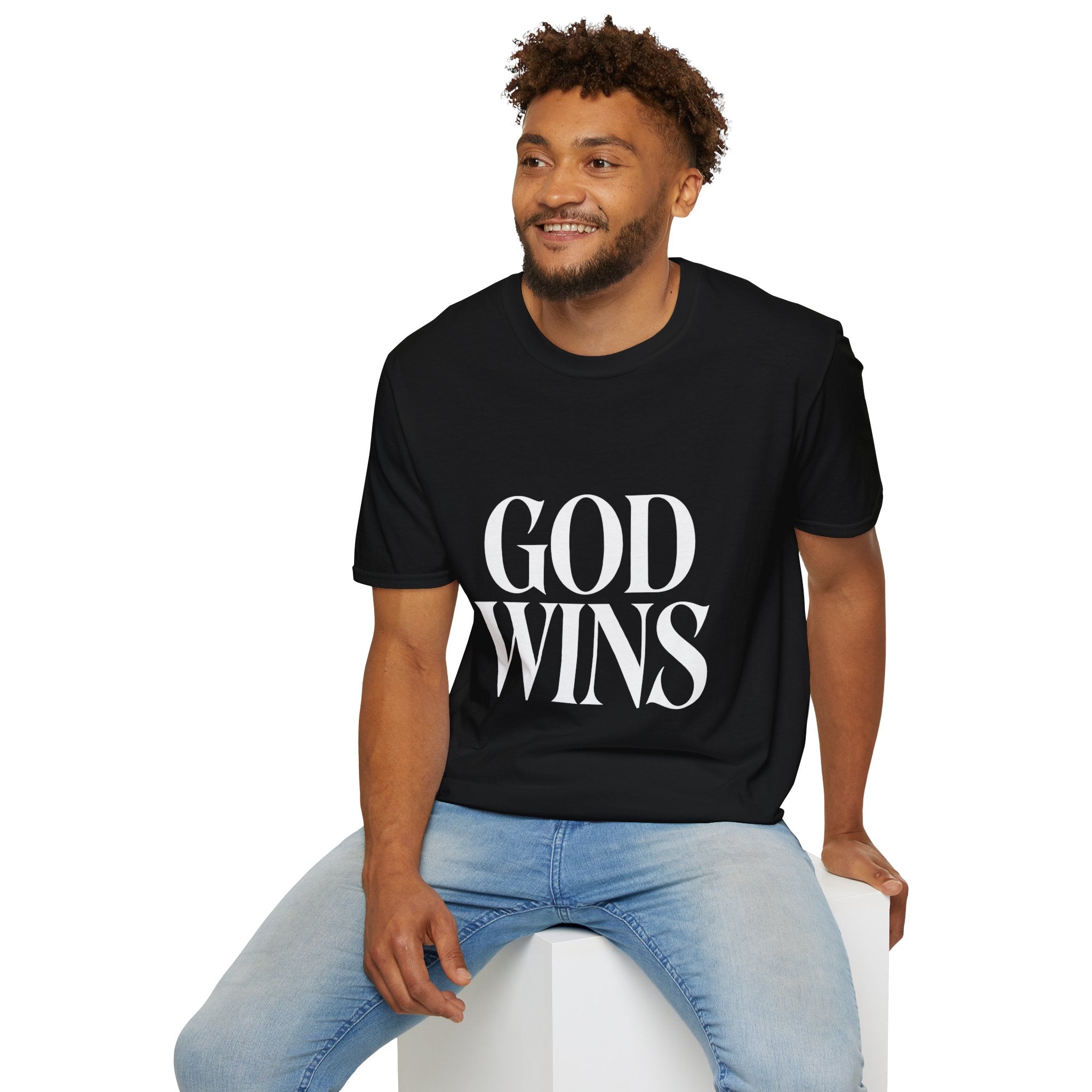 God Wins T-Shirt — Inspirational Christian Faith Tee