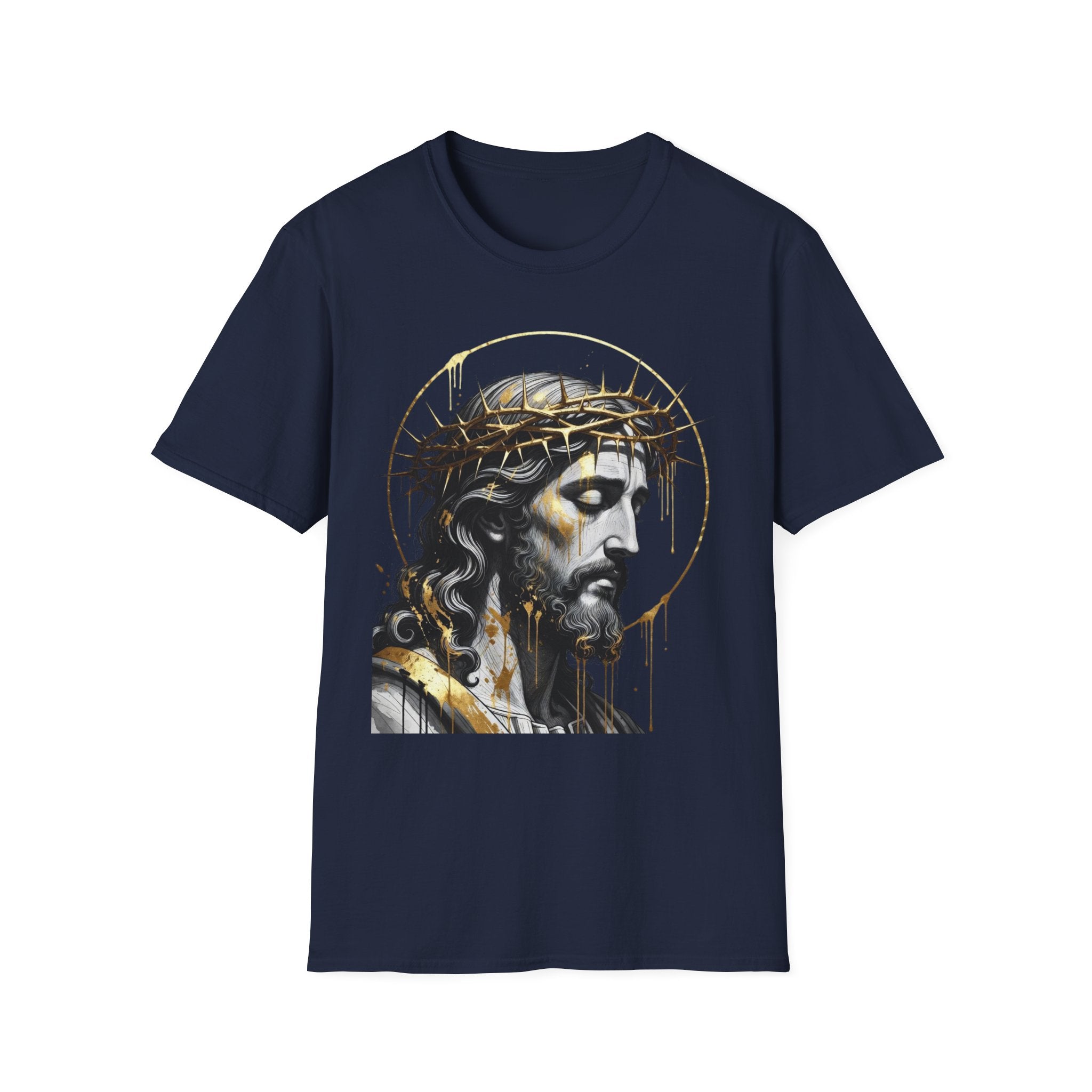 Jesus Portrait T-Shirt — Crown of Thorns Christian Tee