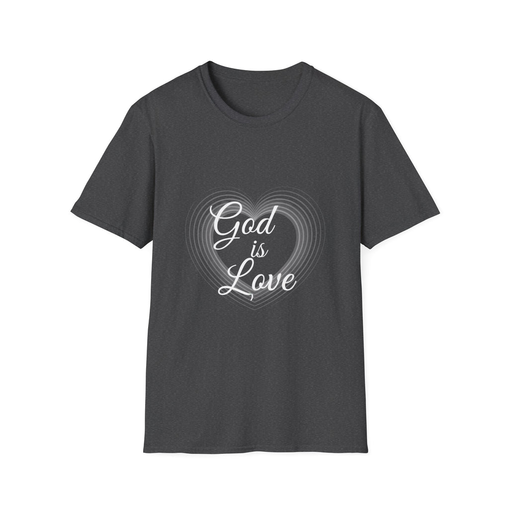 Heart Line Tee – Minimal White Heart Graphic T-Shirt