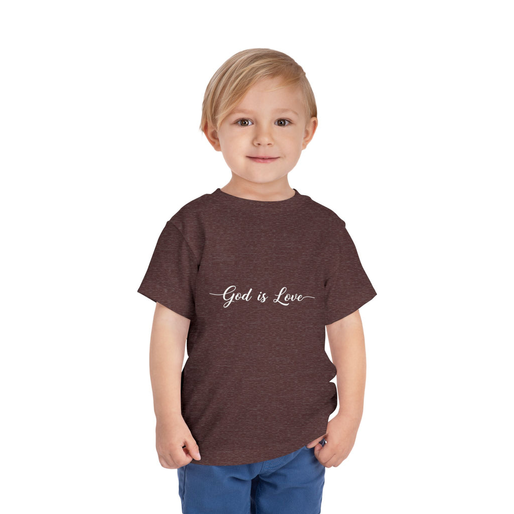 God is Love Toddler Tee — Faith-Based Kids' Short Sleeve Shirt