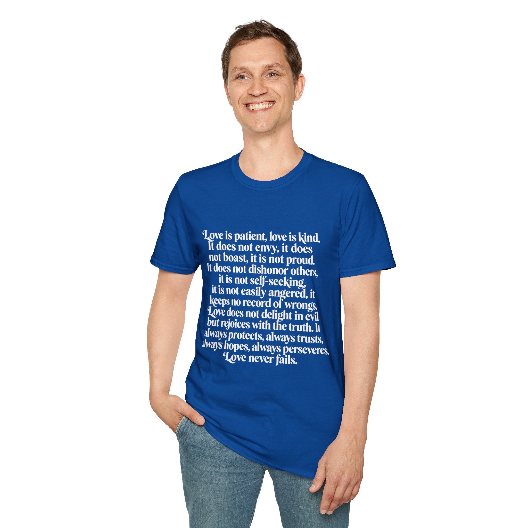 Love Is Patient Tee — 1 Corinthians 13 Inspirational Christian T-Shirt